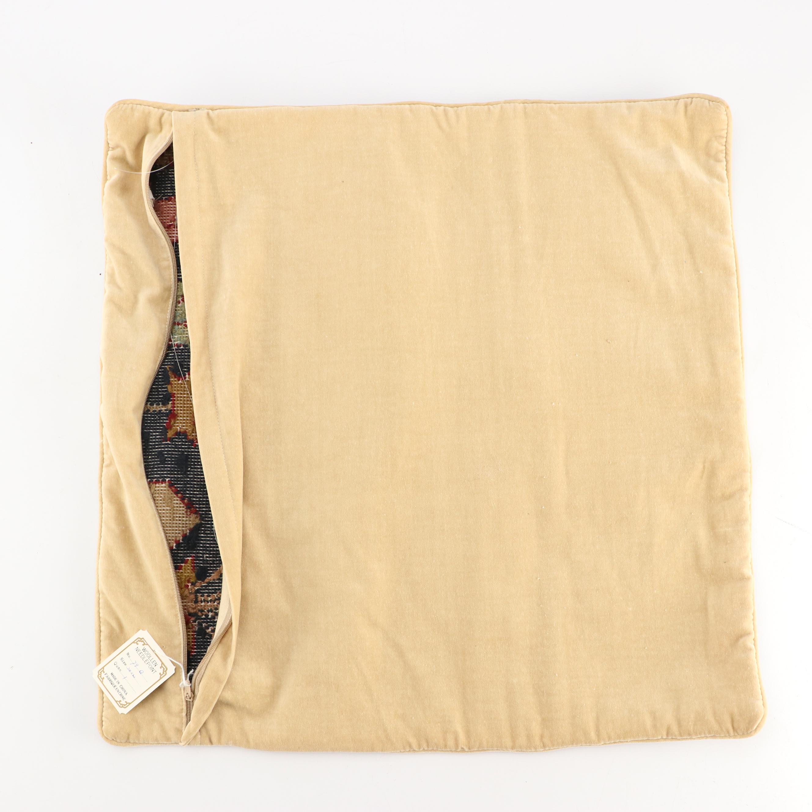 Handmade Woollen Needlepoint Handmade Accent Pillow Covers