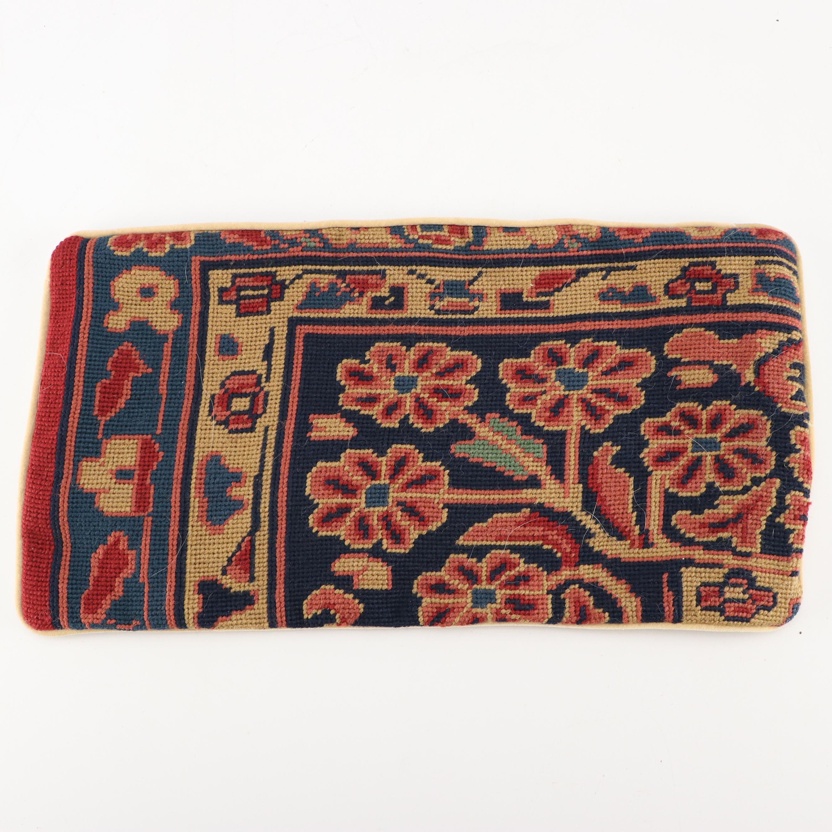 Handmade Woollen Needlepoint Handmade Accent Pillow Covers