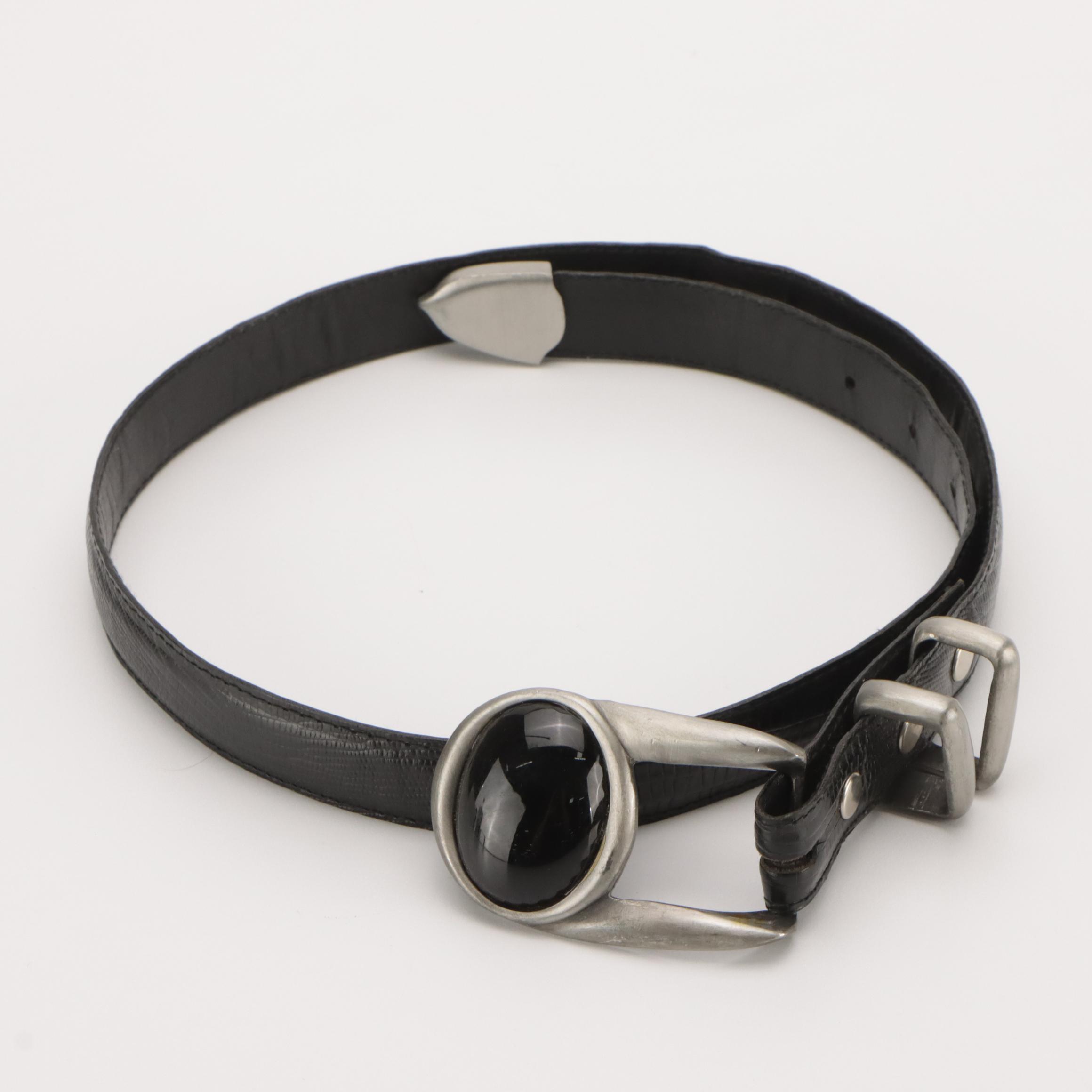 Vintage Snakeskin, Tooled Leather, and More Belts Featuring Honest & Leatherock