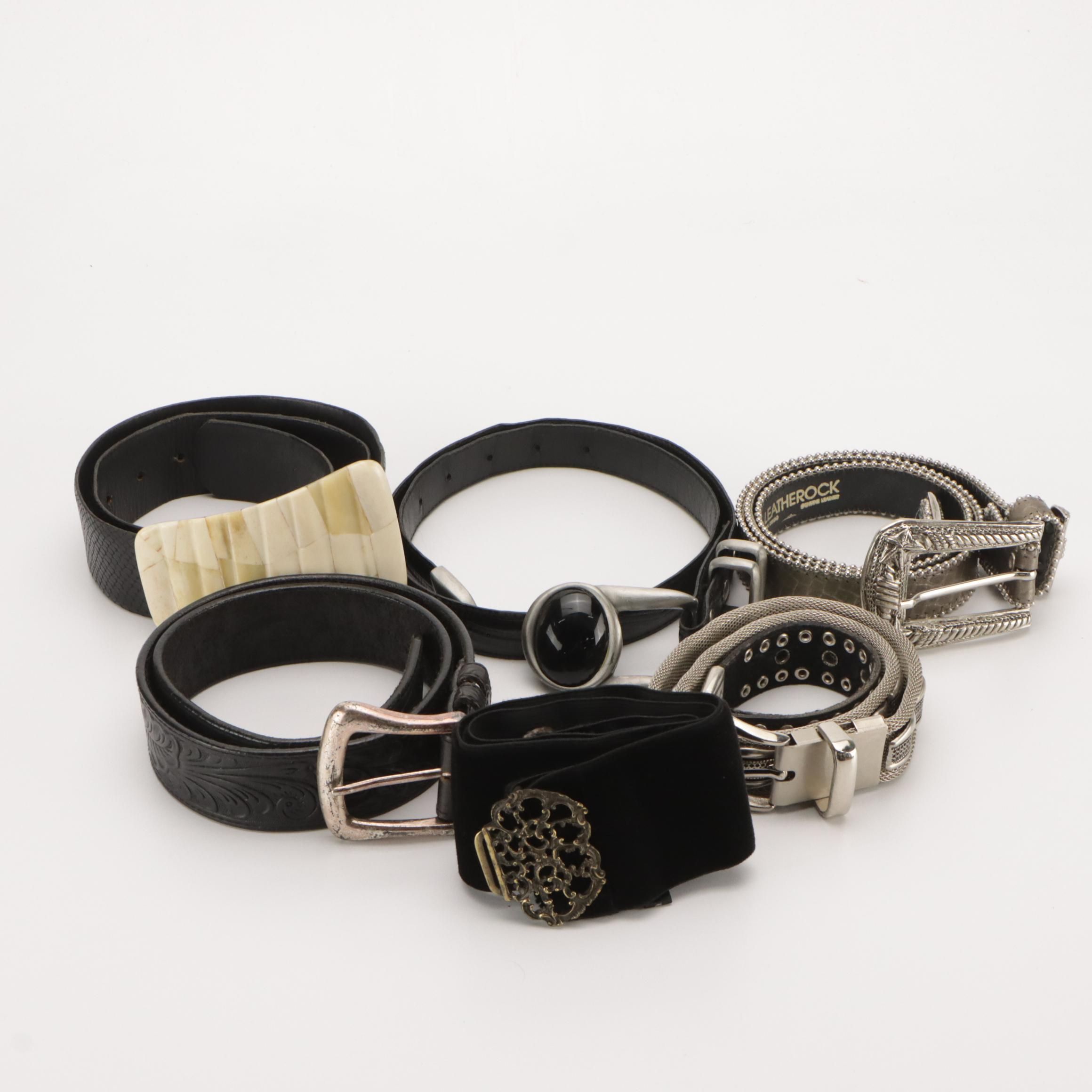 Vintage Snakeskin, Tooled Leather, and More Belts Featuring Honest & Leatherock