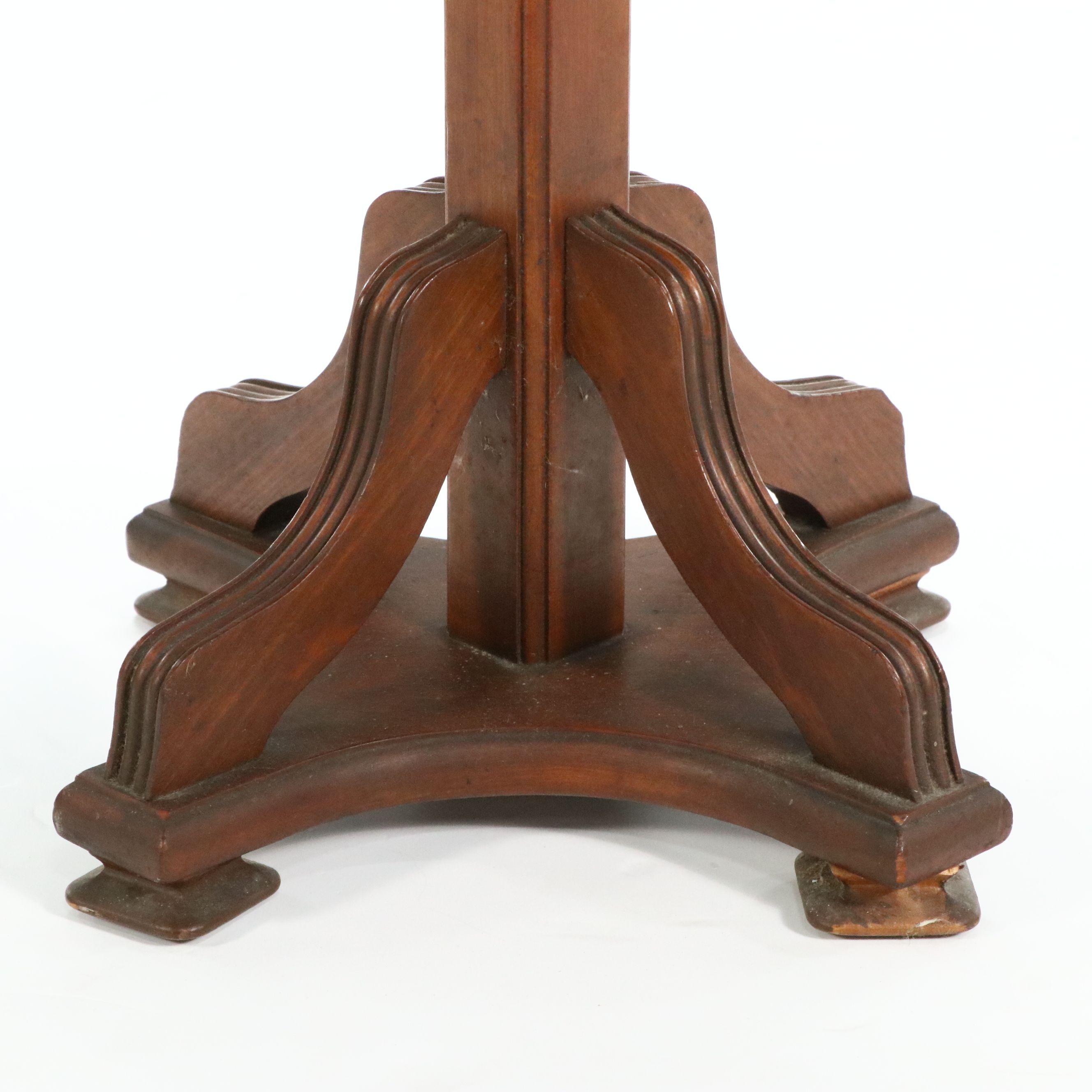 Mahogany Accent Table with Magazine Rack