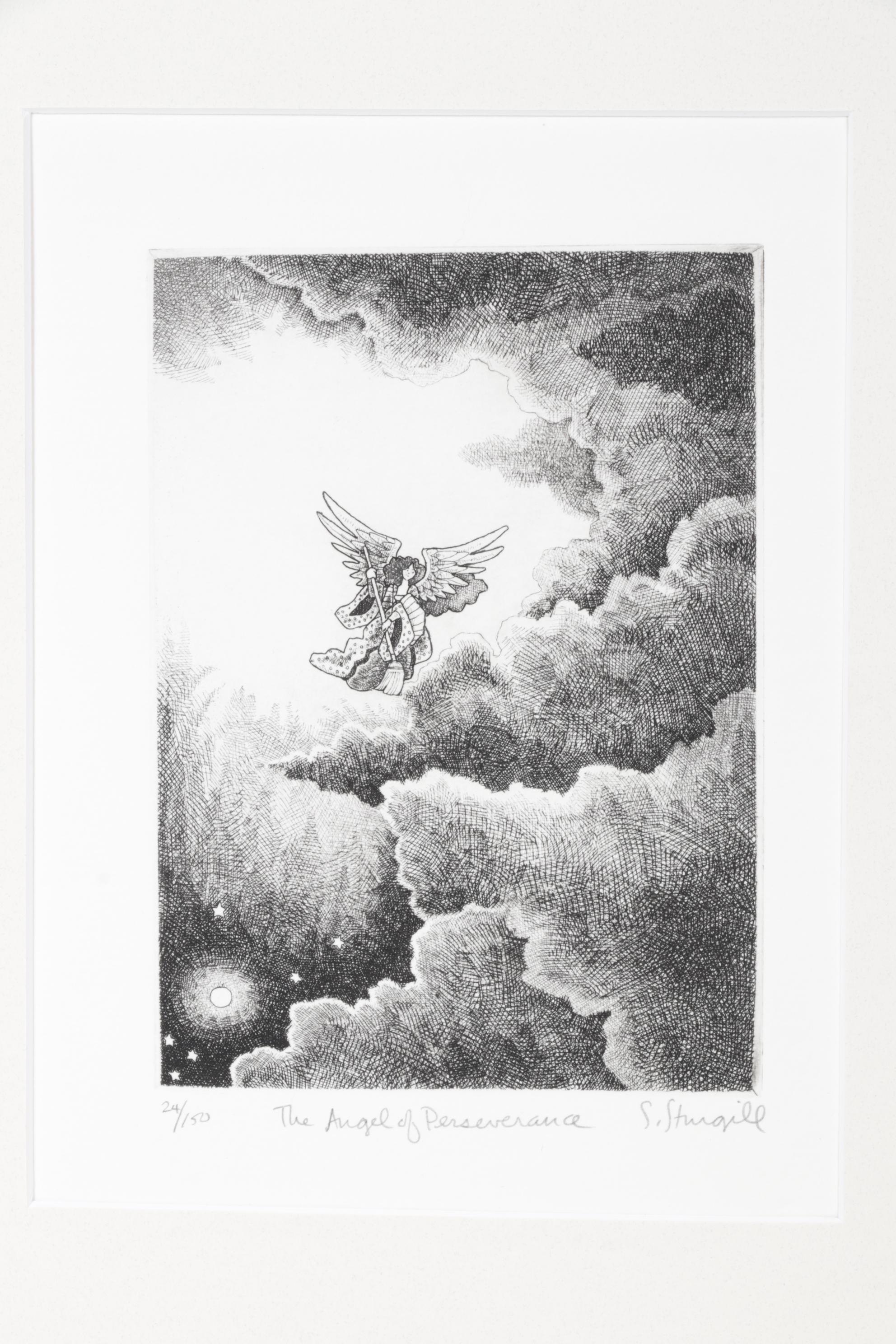 Susan Sturgill Etching "The Angel of Perseverance"