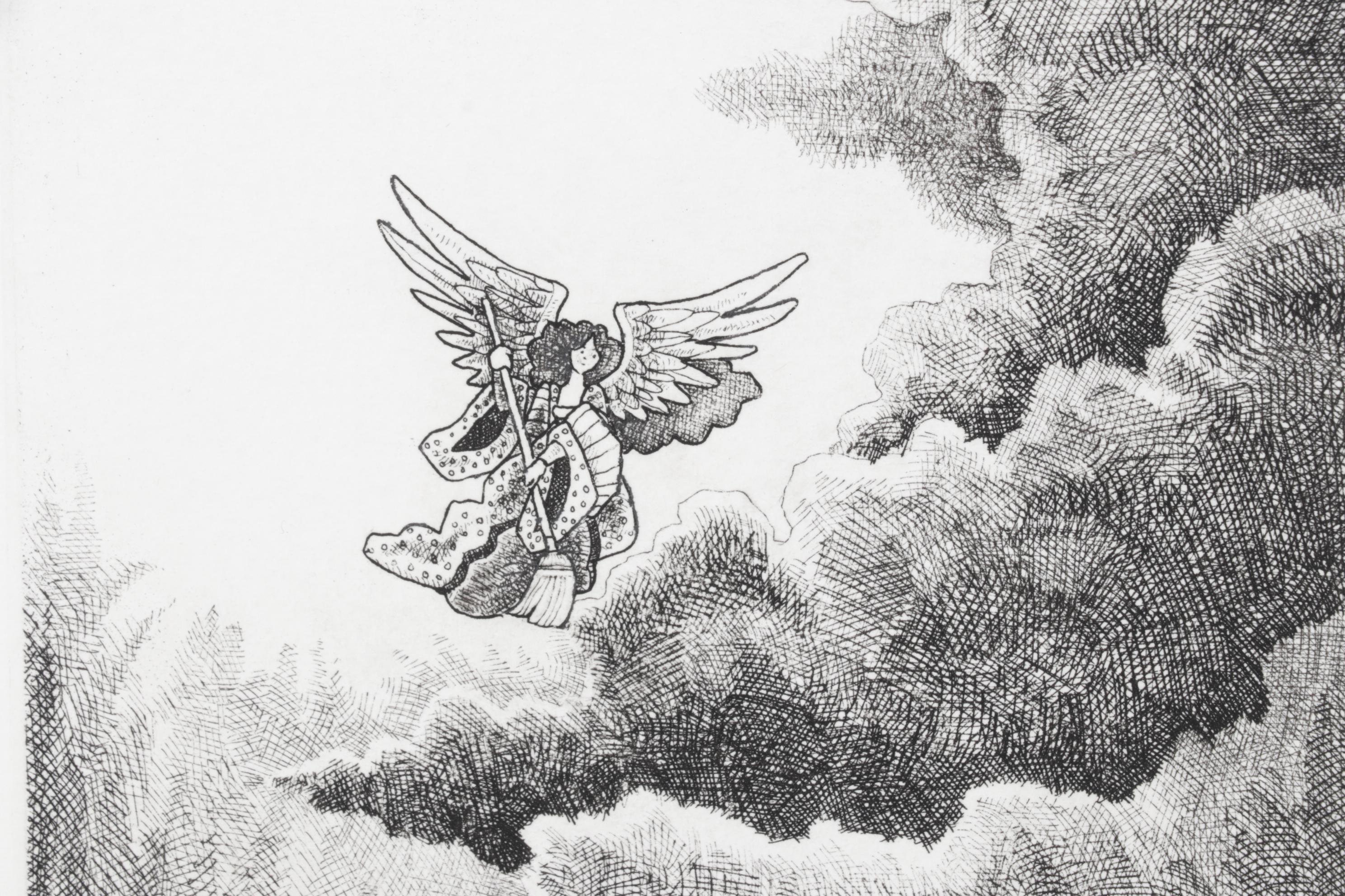 Susan Sturgill Etching "The Angel of Perseverance"