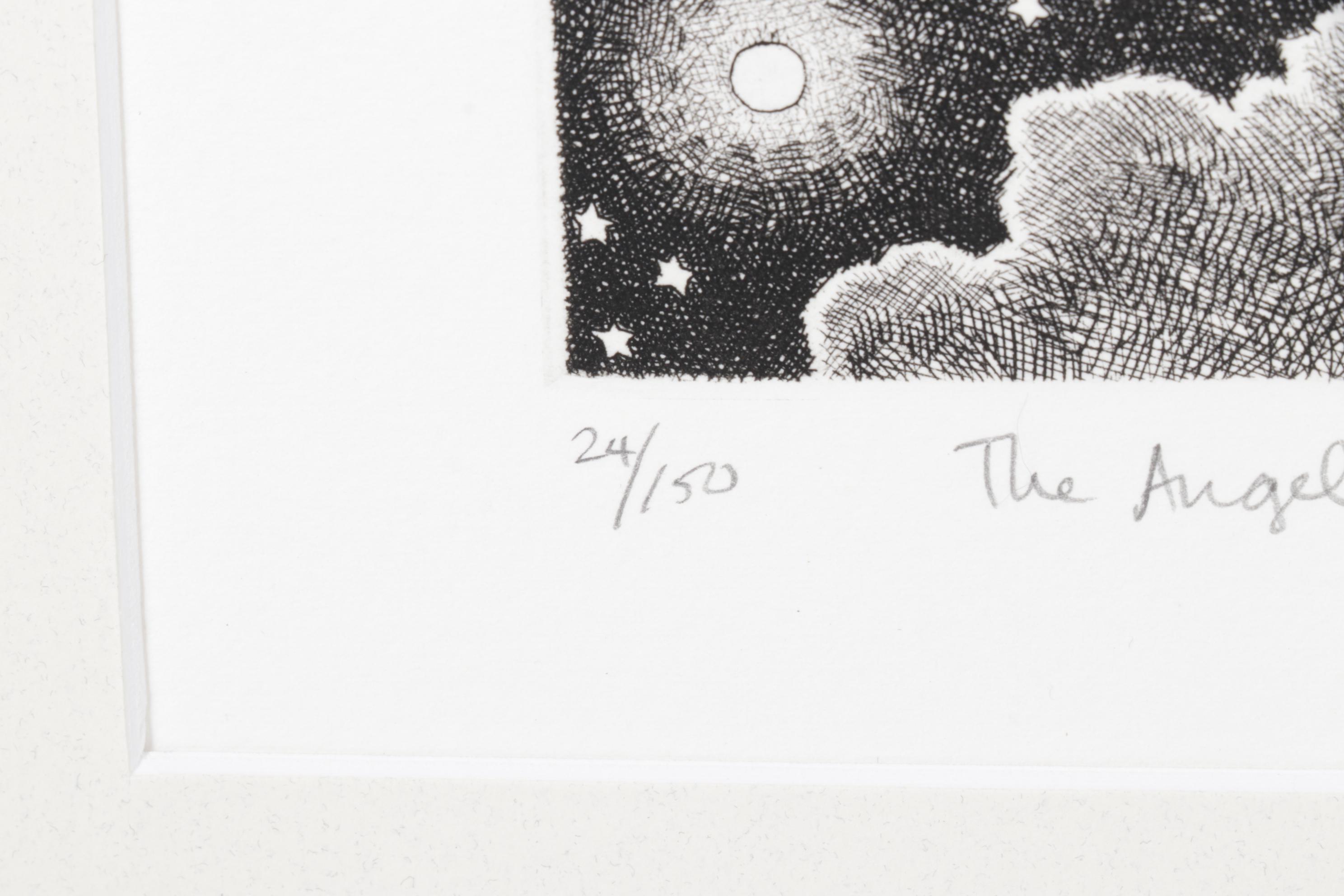 Susan Sturgill Etching "The Angel of Perseverance"