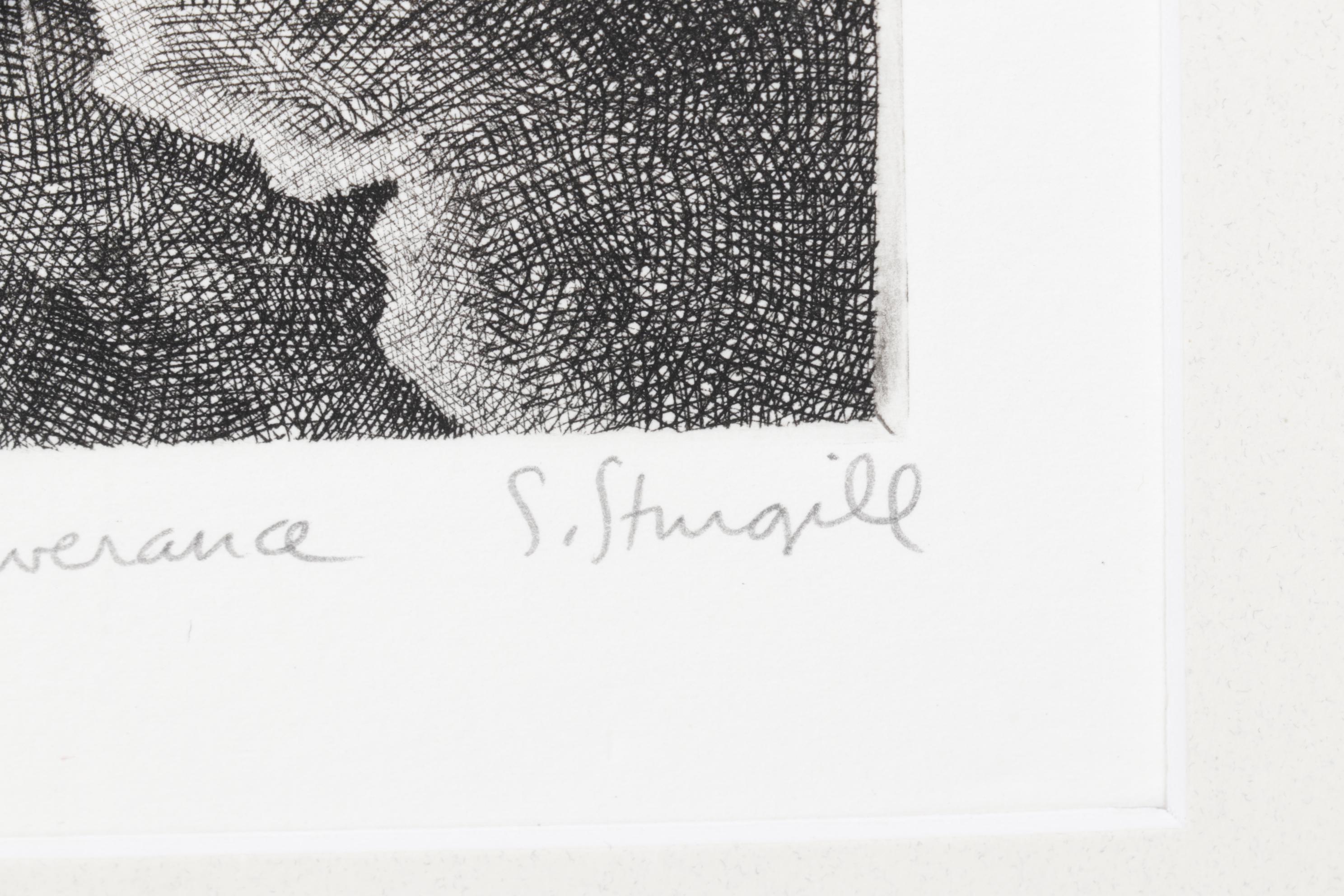 Susan Sturgill Etching "The Angel of Perseverance"