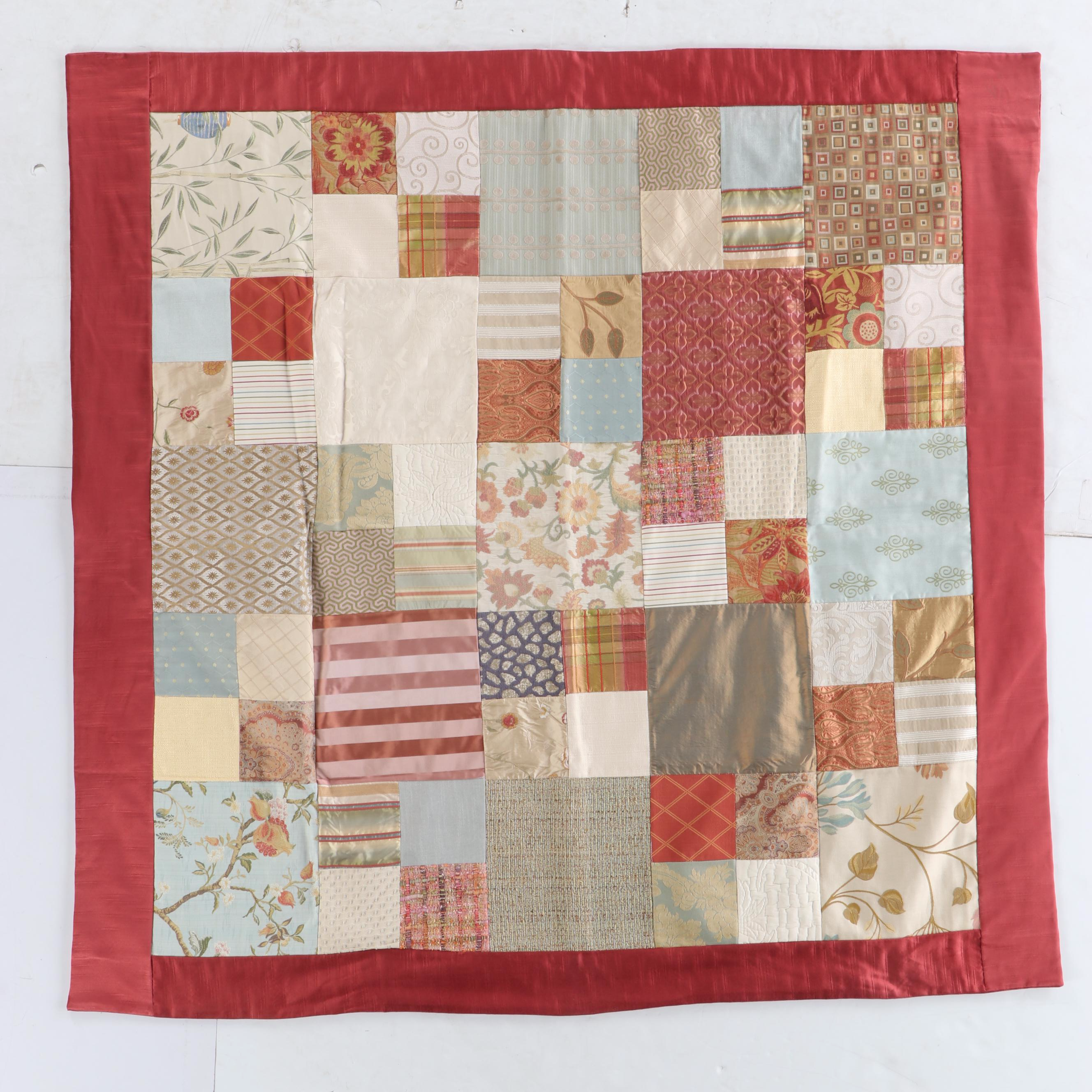 Hand-Pieced Decorator Fabric Lap Quilts