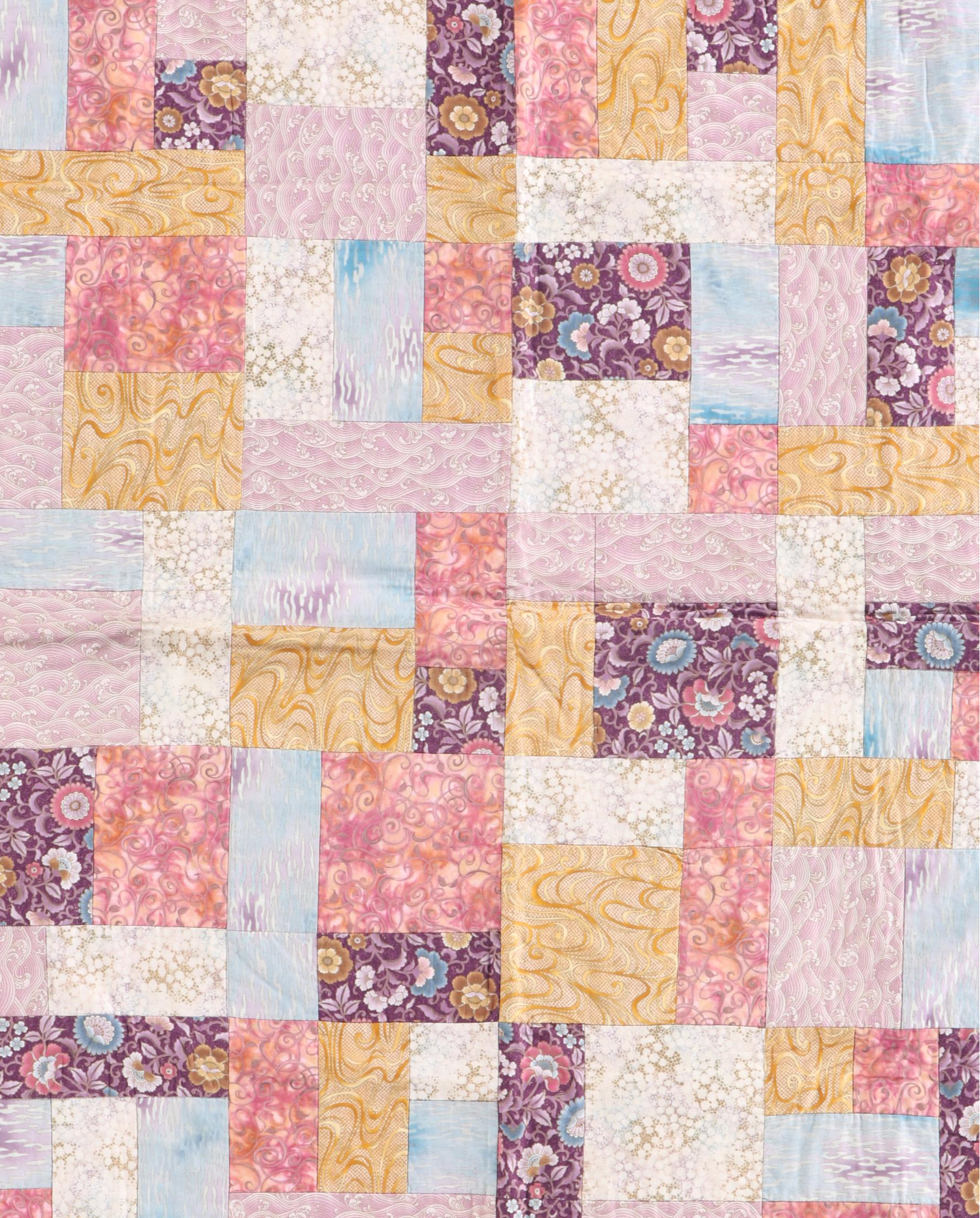 Hand-Pieced Decorator Fabric Lap Quilts
