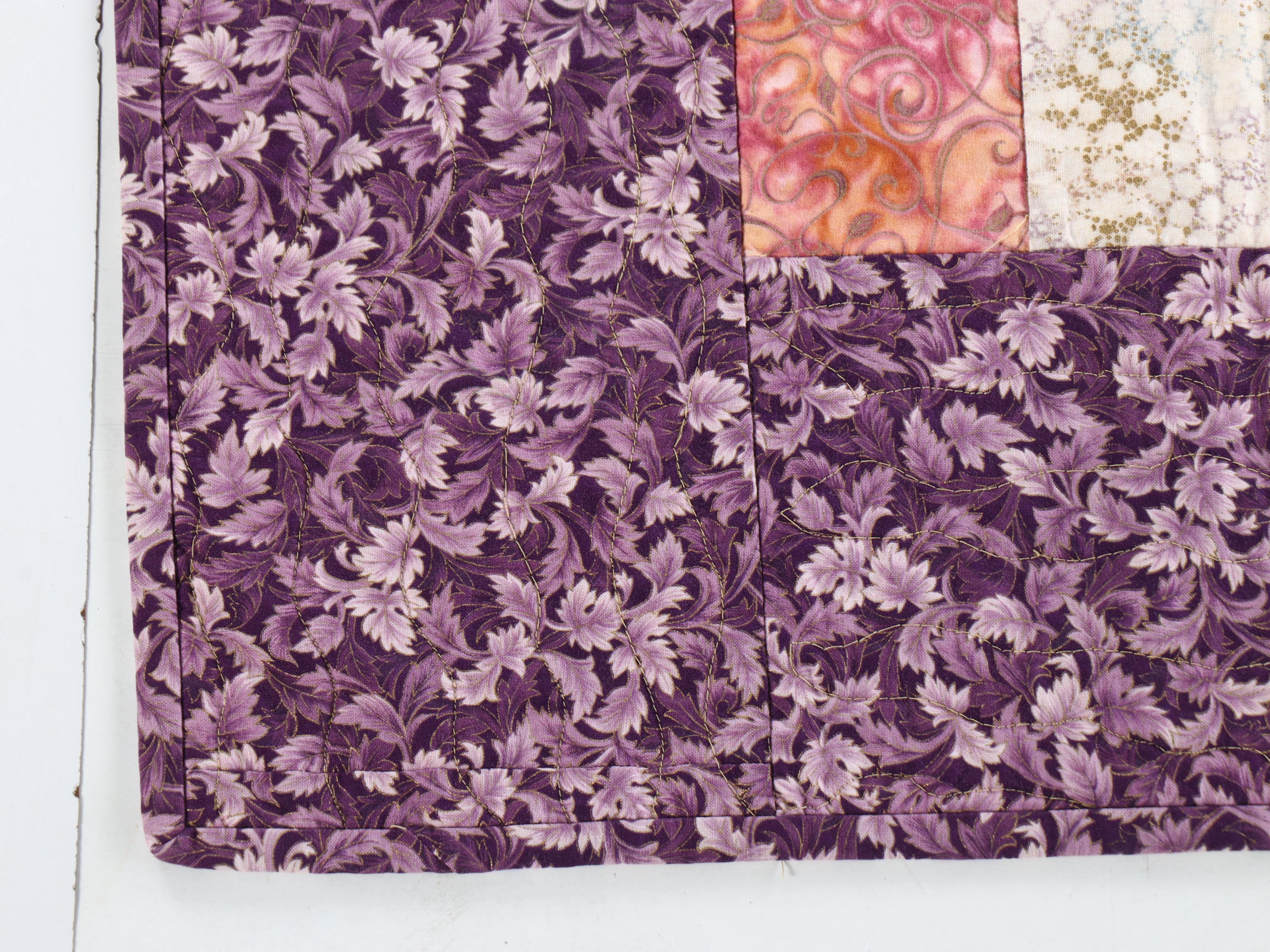 Hand-Pieced Decorator Fabric Lap Quilts