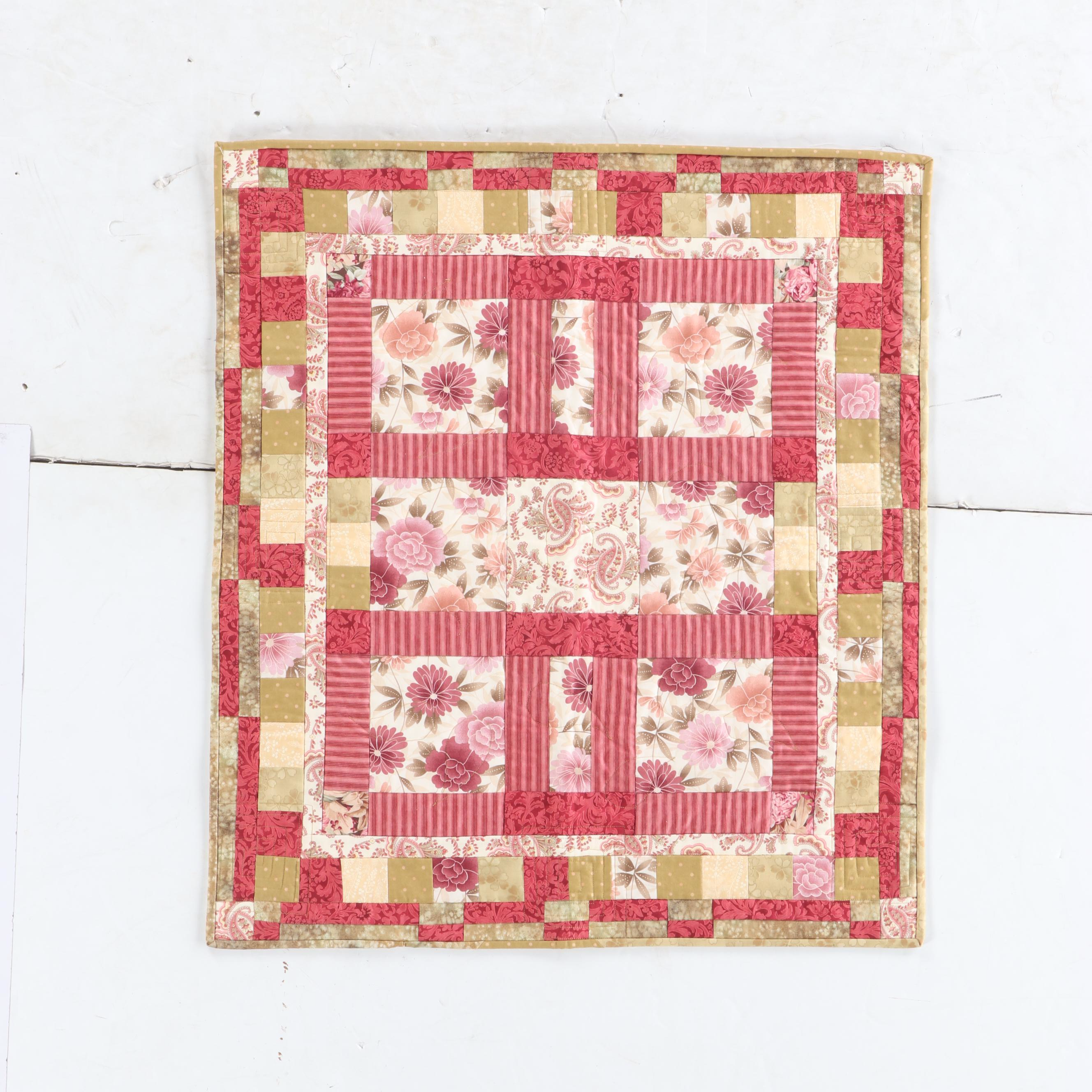 Hand-Pieced Decorator Fabric Lap Quilts