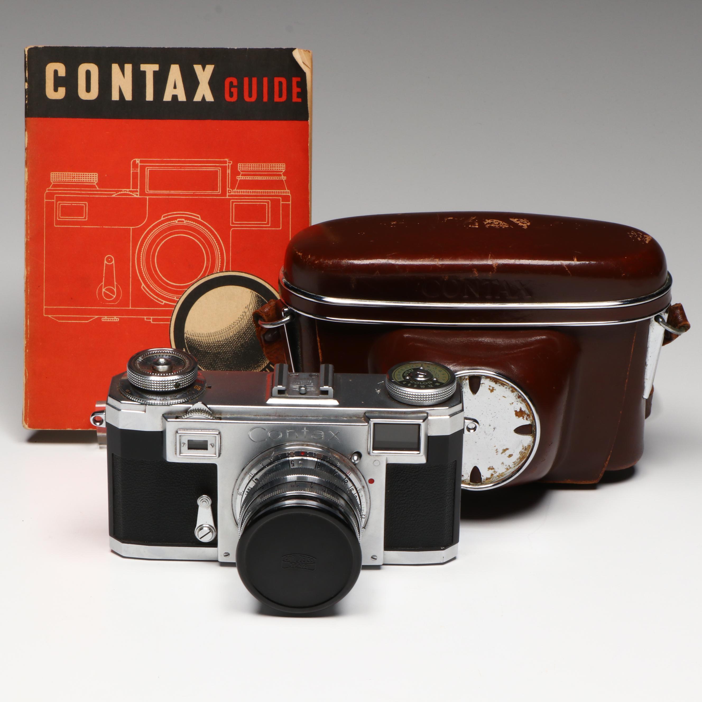 Zeiss Ikon Contax IIa Rangefinder Camera and 50mm f1.5 Carl Zeiss Sonnar Lens