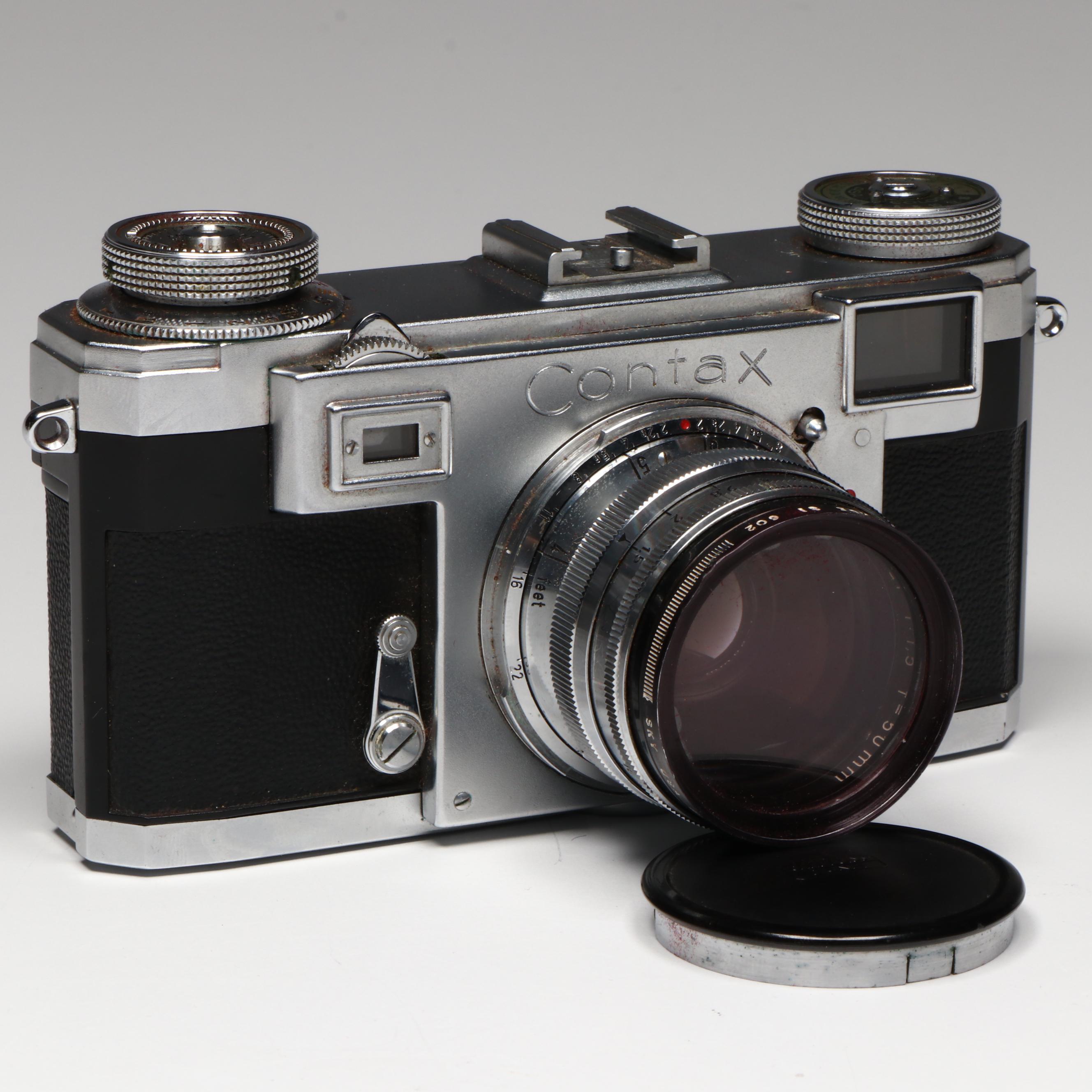 Zeiss Ikon Contax IIa Rangefinder Camera and 50mm f1.5 Carl Zeiss Sonnar Lens