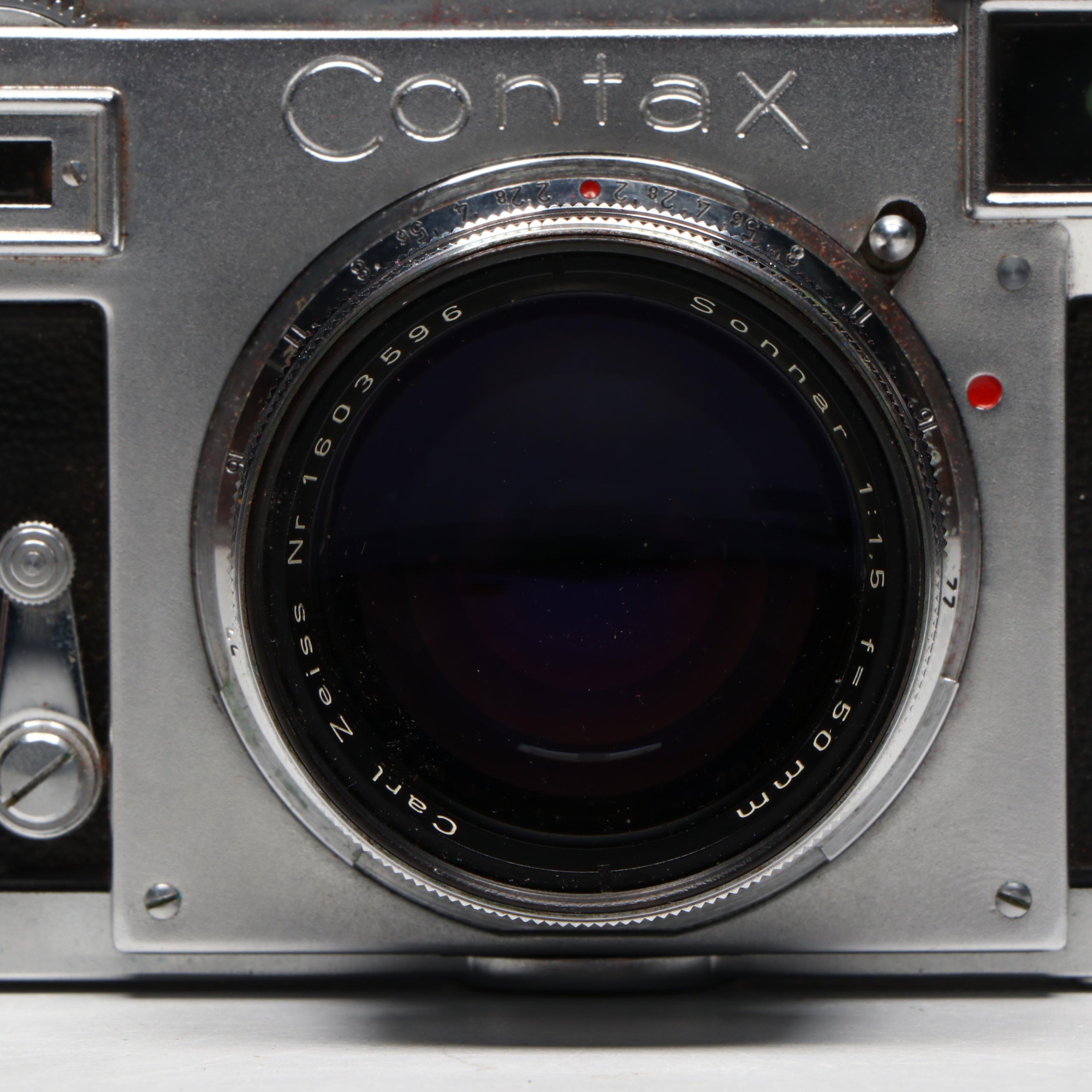 Zeiss Ikon Contax IIa Rangefinder Camera and 50mm f1.5 Carl Zeiss Sonnar Lens