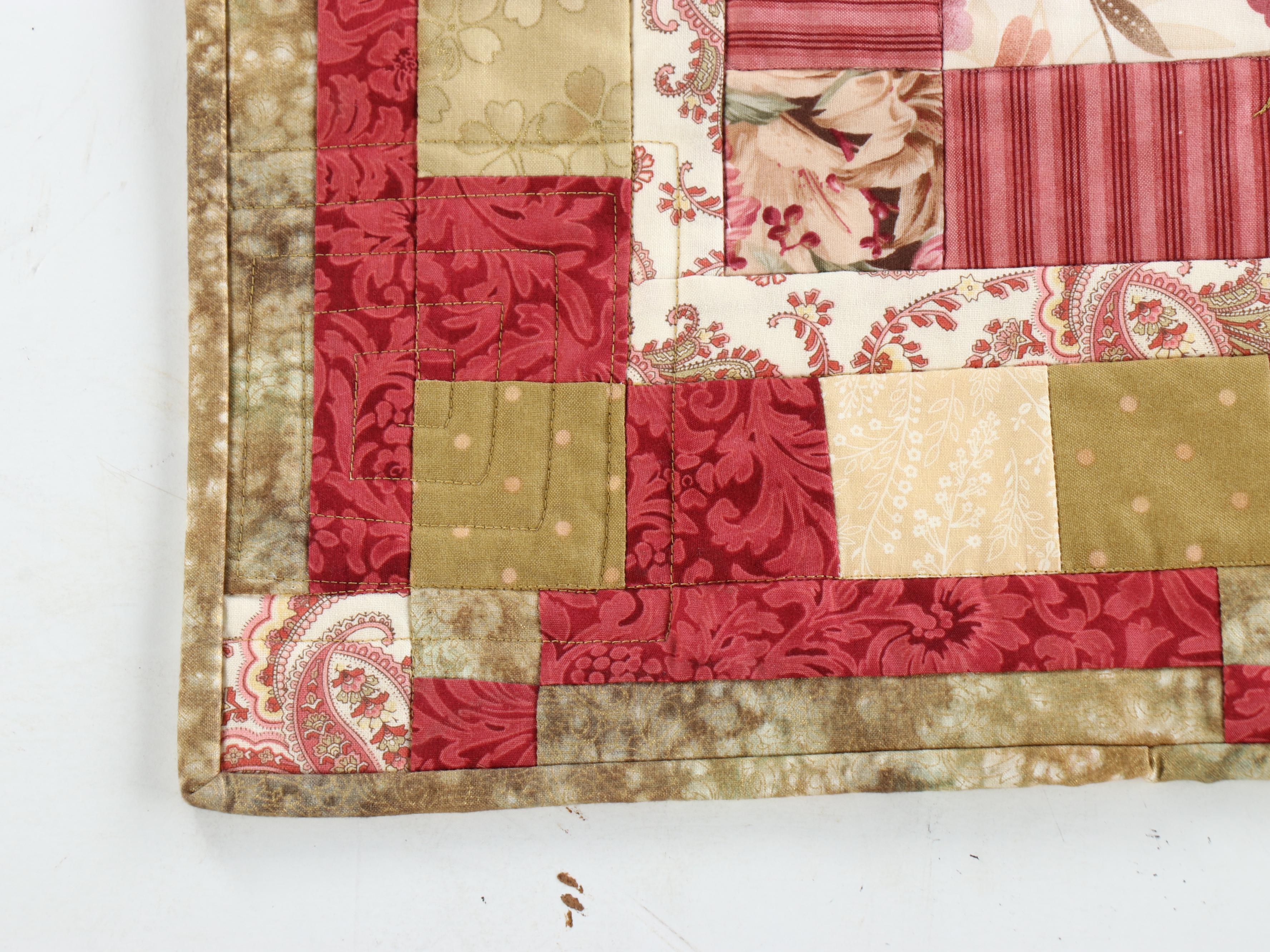 Hand-Pieced Decorator Fabric Lap Quilts