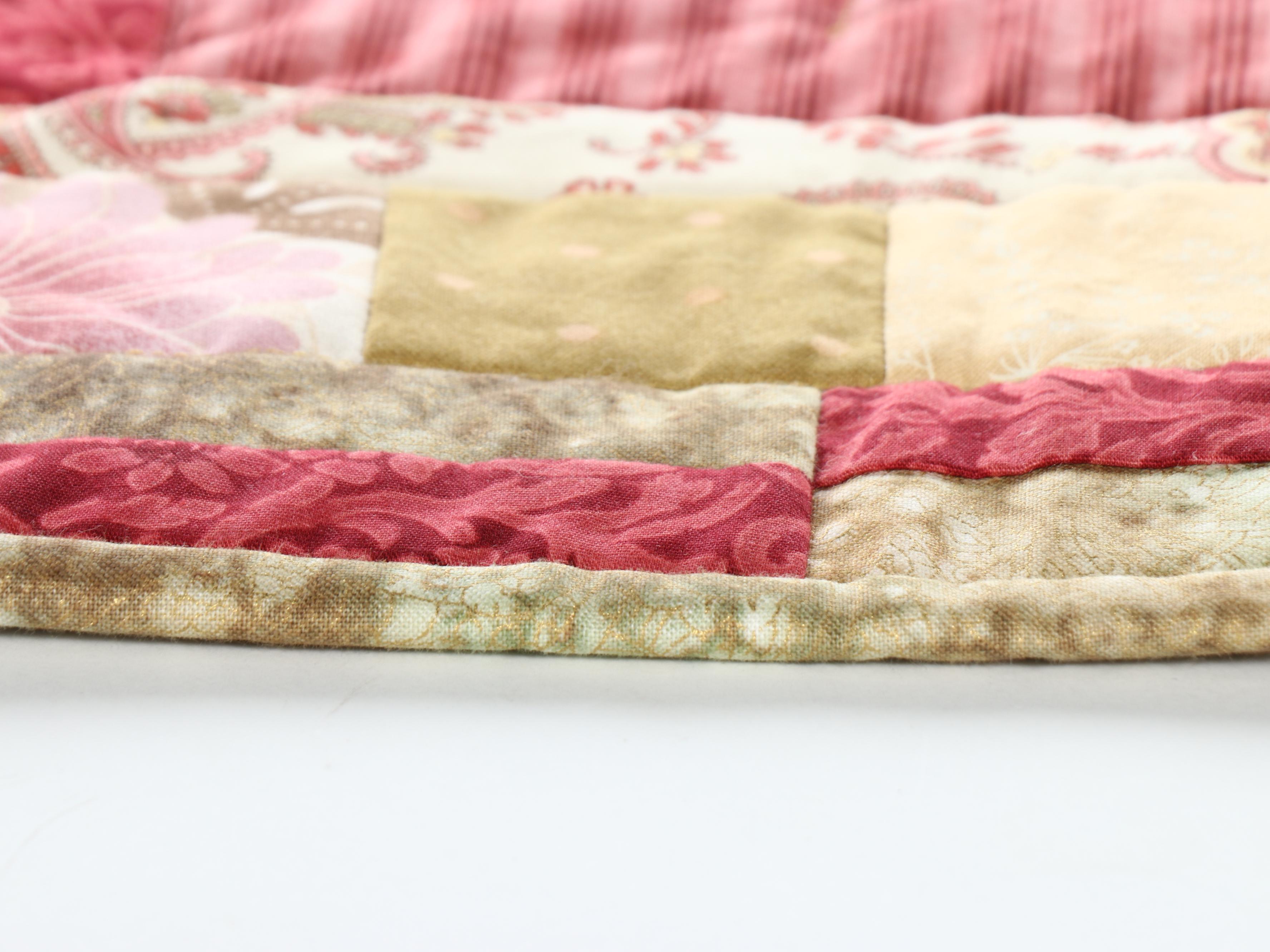 Hand-Pieced Decorator Fabric Lap Quilts