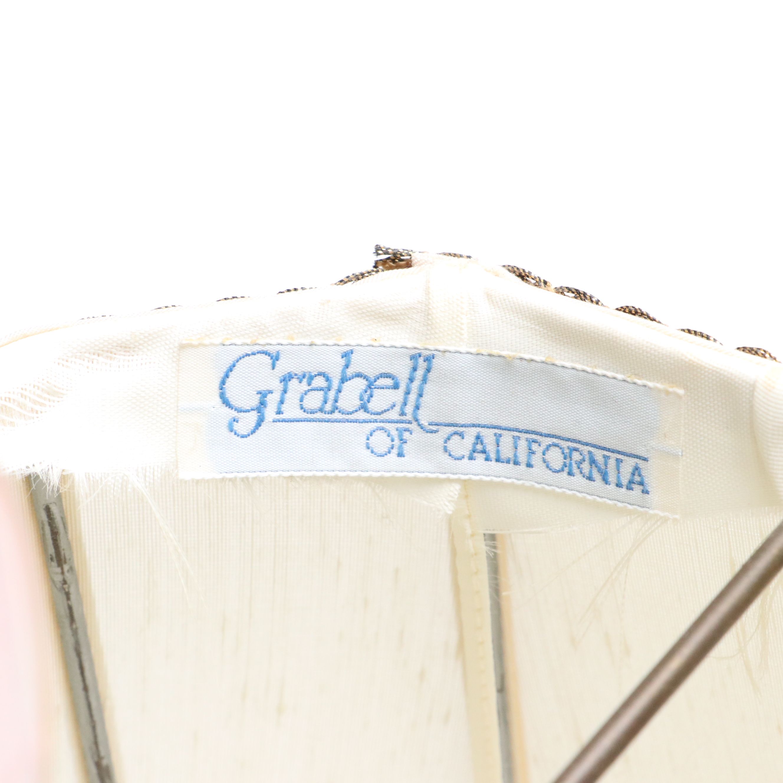 Chinese Porcelain Hu Vase Lamp with Pomegranate Handles & Silk Shade