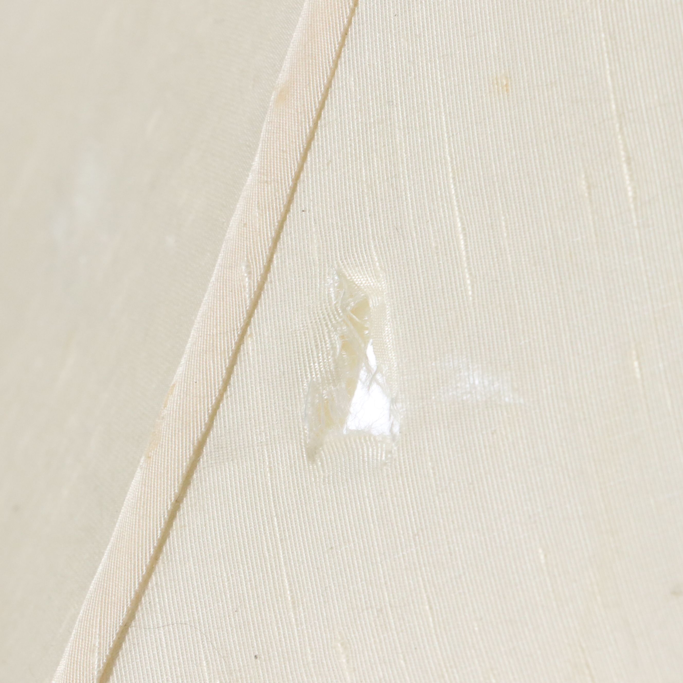 Chinese Porcelain Hu Vase Lamp with Pomegranate Handles & Silk Shade