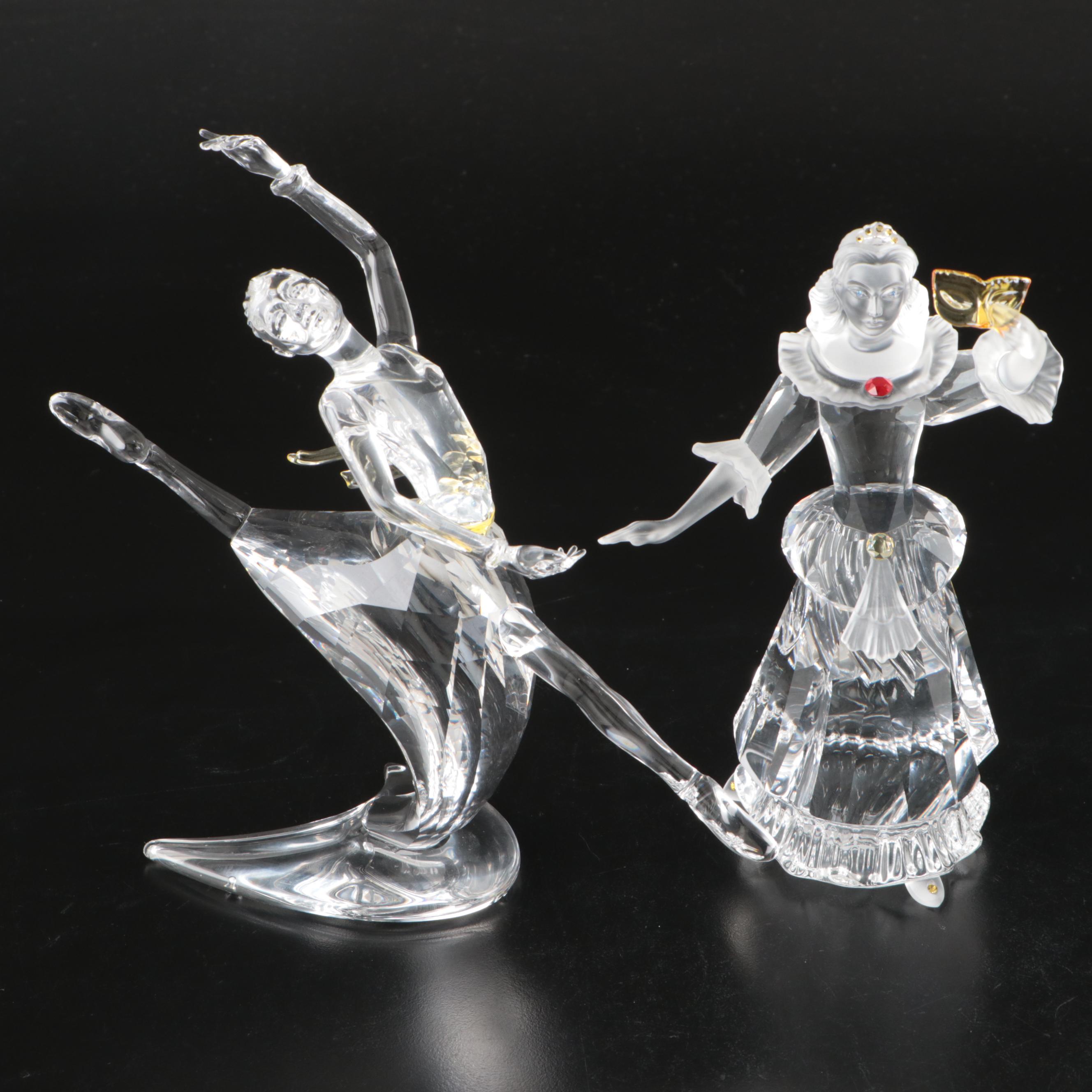 Swarovski Crystal "Magic of Dance" and "Masquerade" Figurines