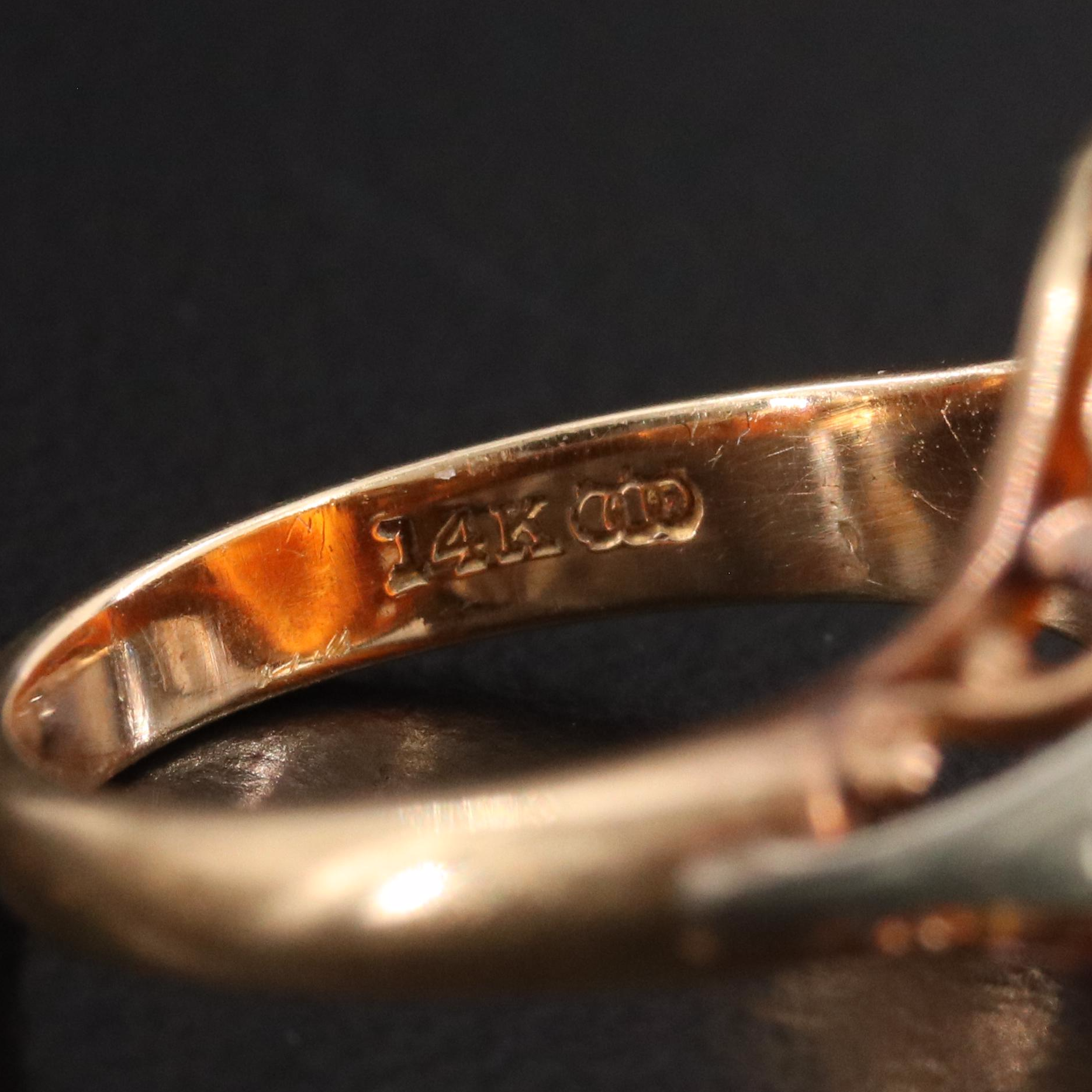 14K Sardonyx Cameo Ring