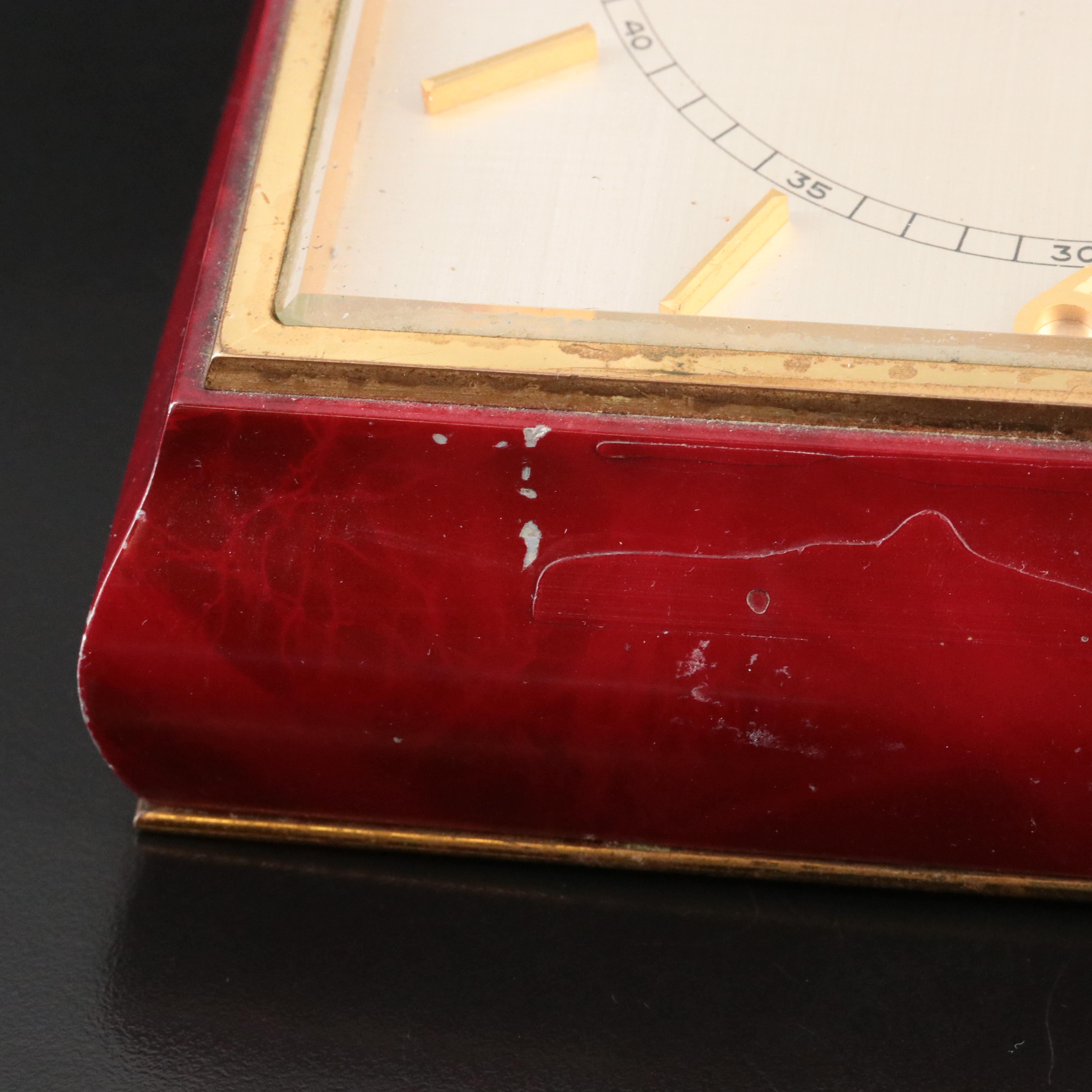 Omega 5011 Exact Time Art Deco Style Desk Clock