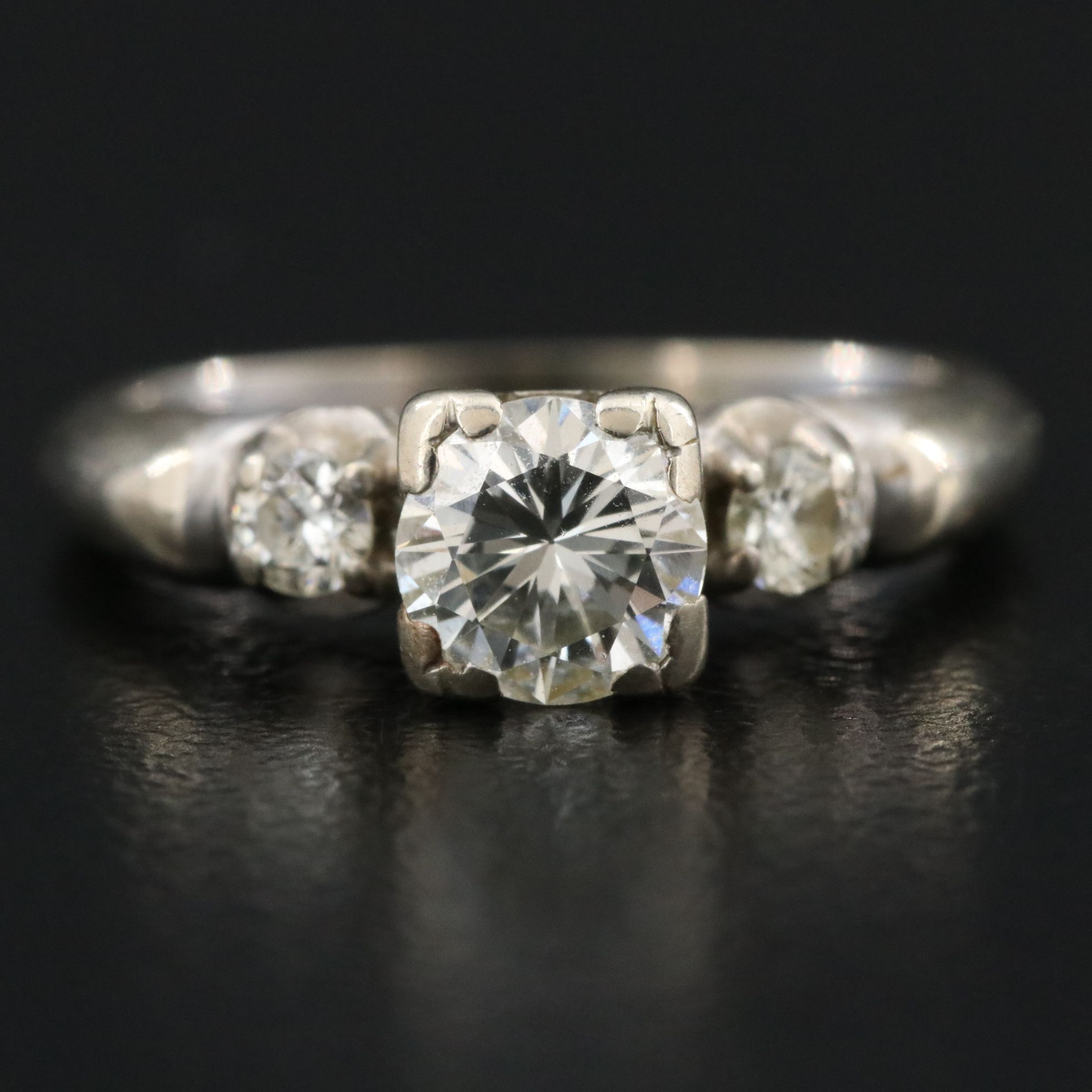Vintage 14K 0.73 CTW Diamond Ring