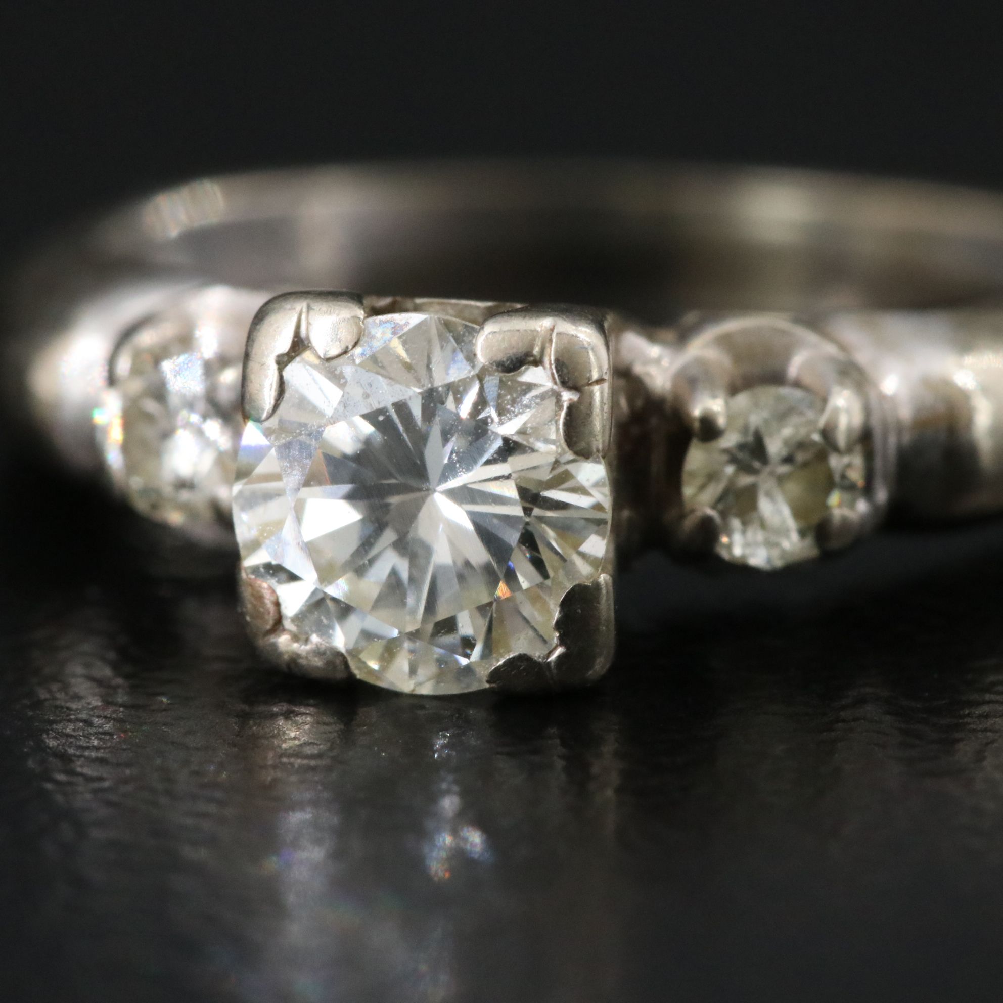 Vintage 14K 0.73 CTW Diamond Ring