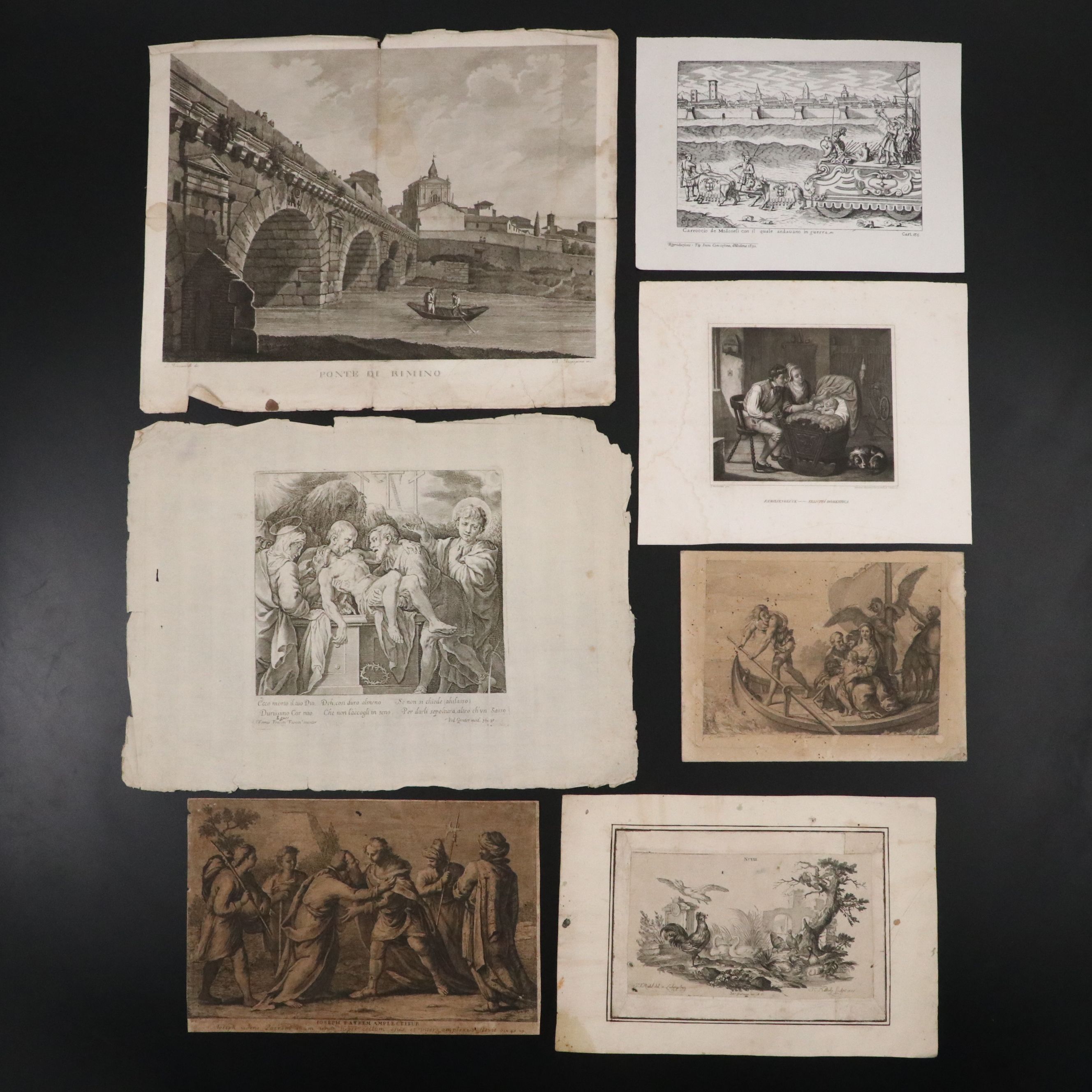 Group of Antique Etchings, 19th/18th Century