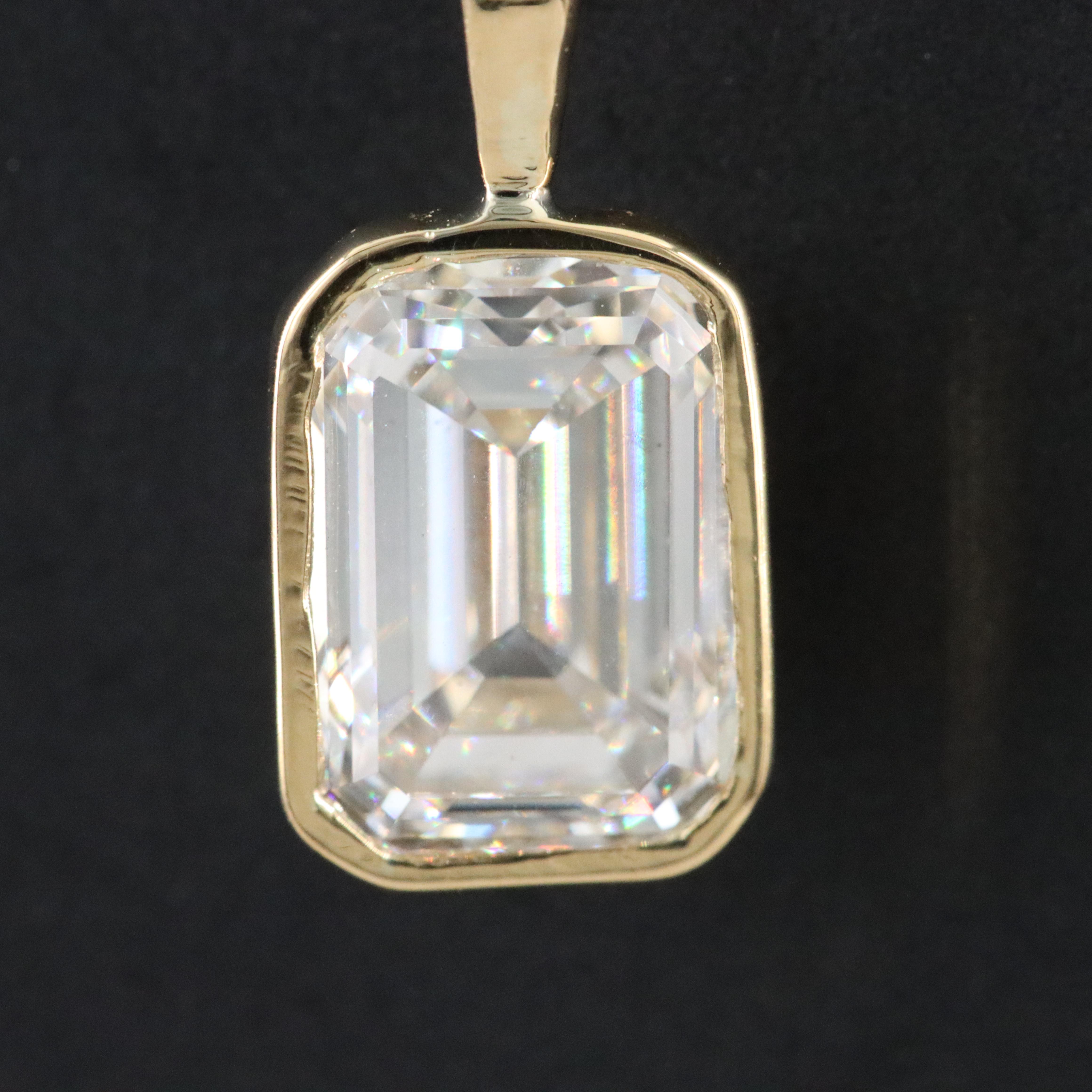 18K 2.04 Lab Grown Diamond Pendant with IGI Report