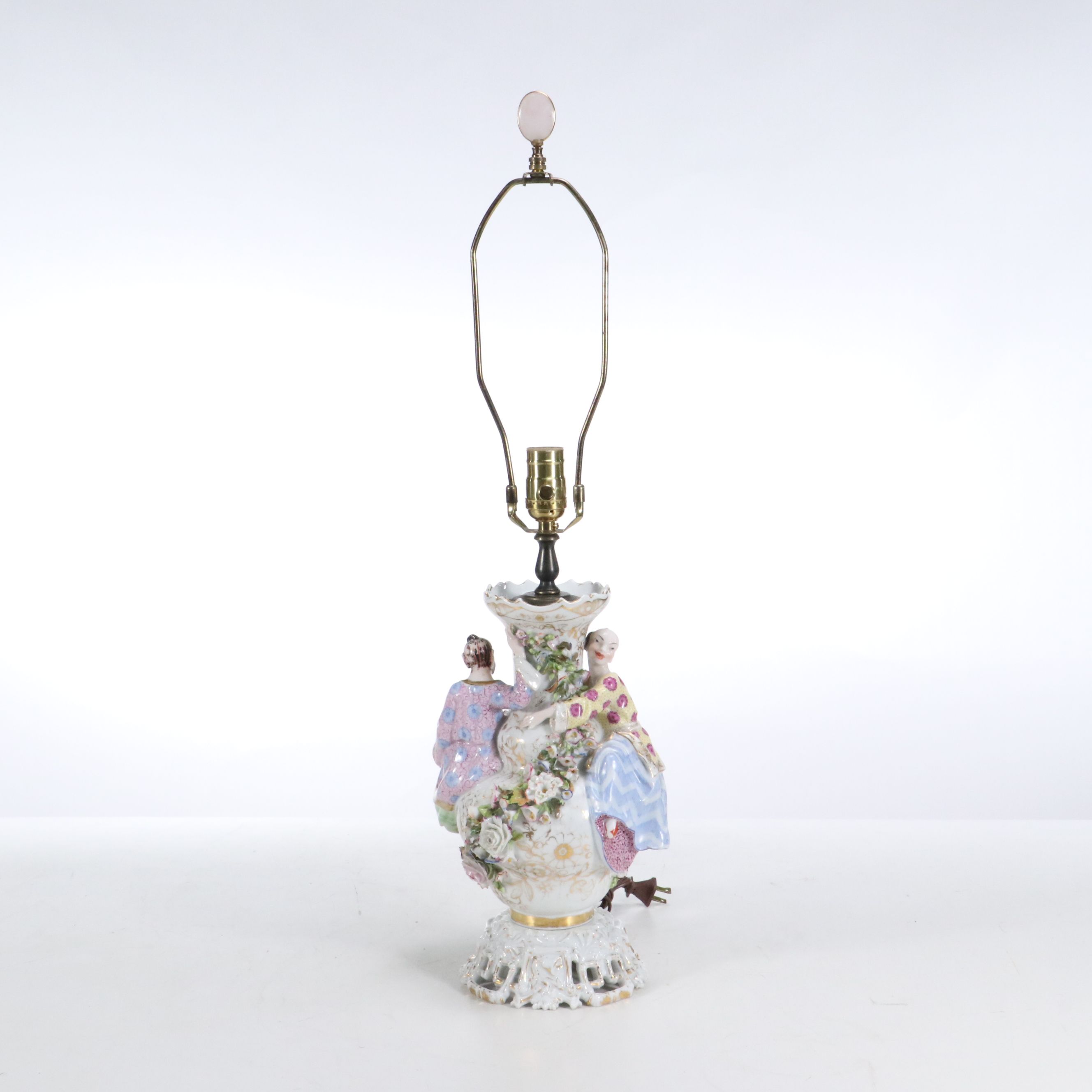 19th Century Jacob Petit French Chinoiserie Vases, Adapted to Lamps Mid-20th C