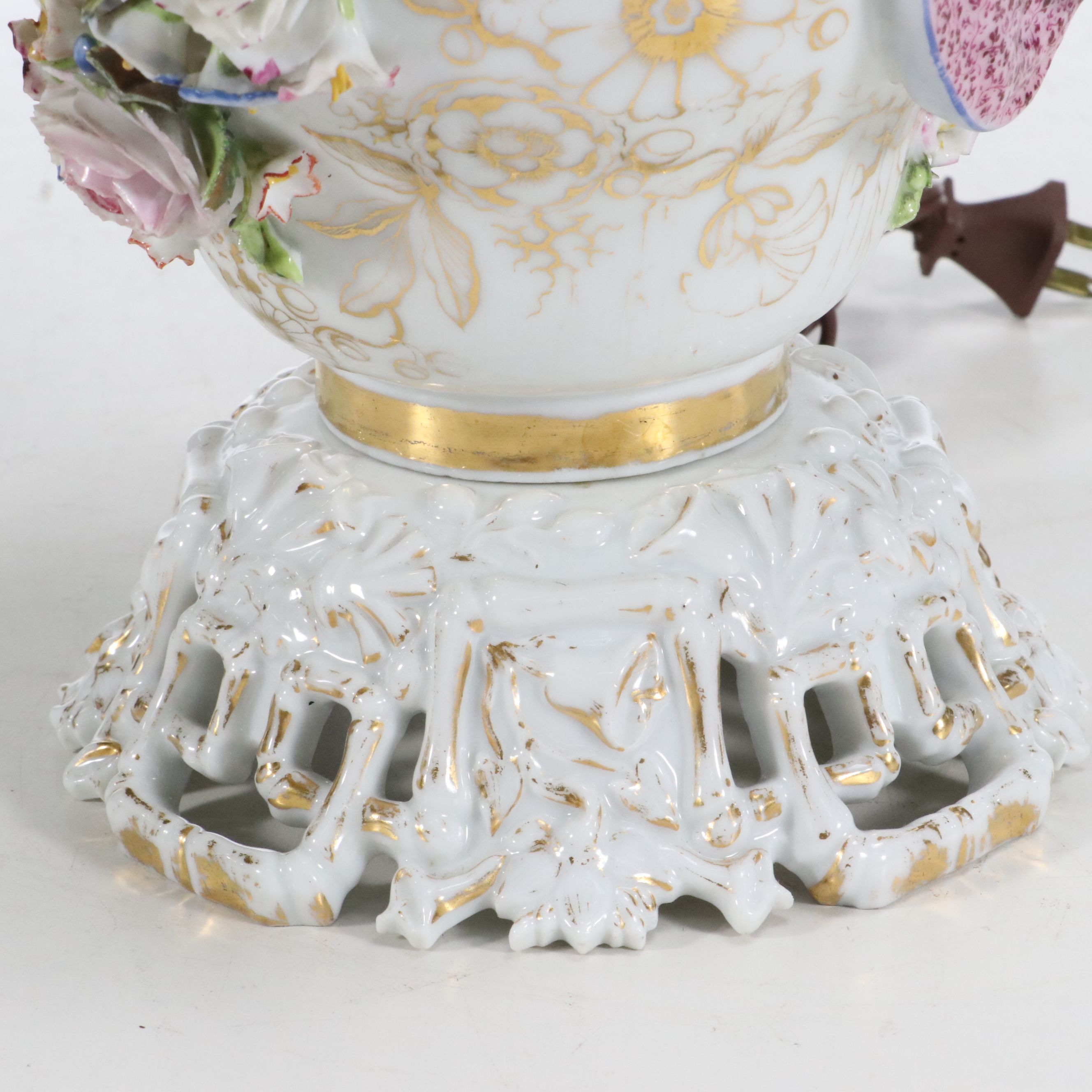 19th Century Jacob Petit French Chinoiserie Vases, Adapted to Lamps Mid-20th C