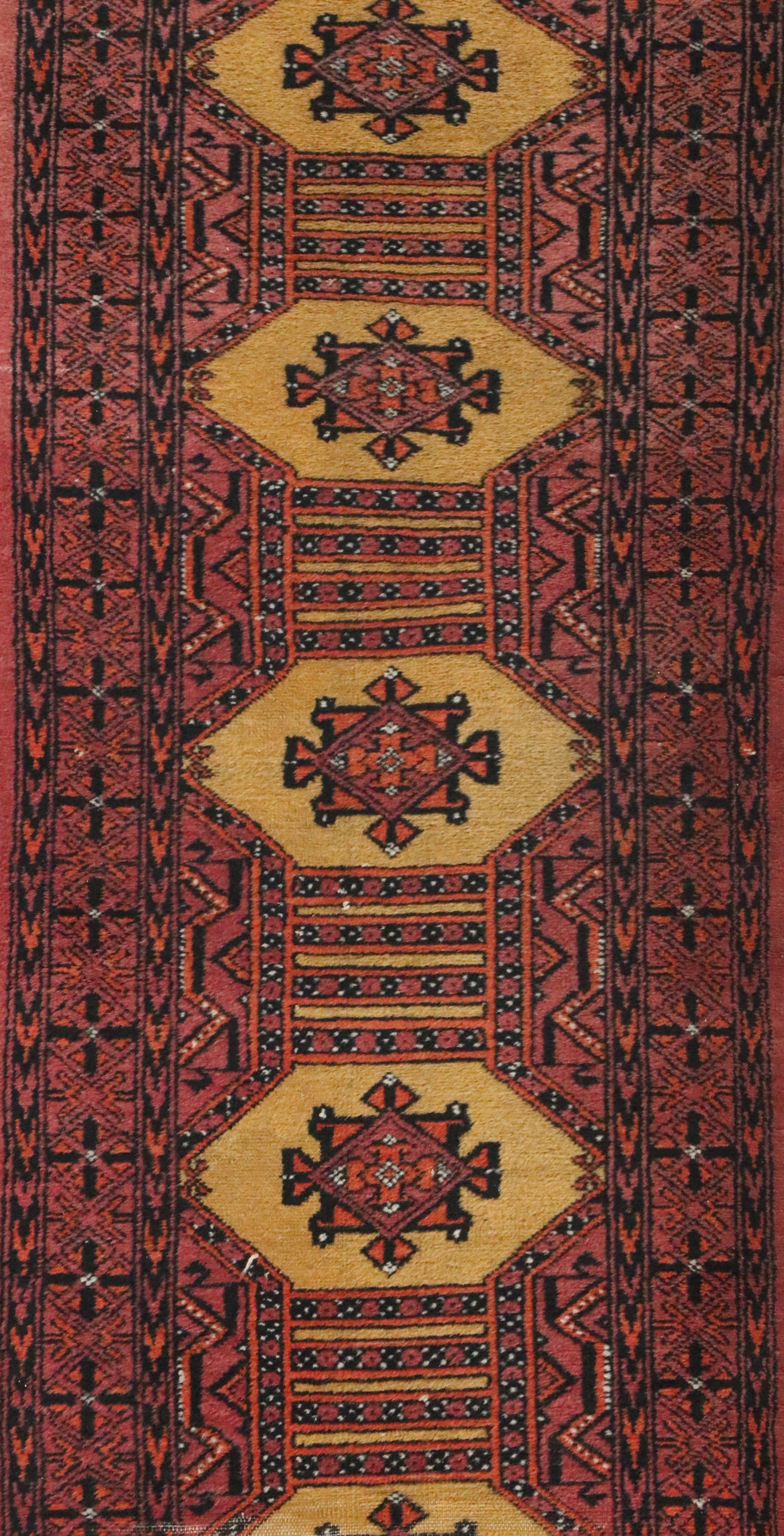 2'1 x 8'5 Hand-Knotted Pakistani Bokhara Carpet Runner