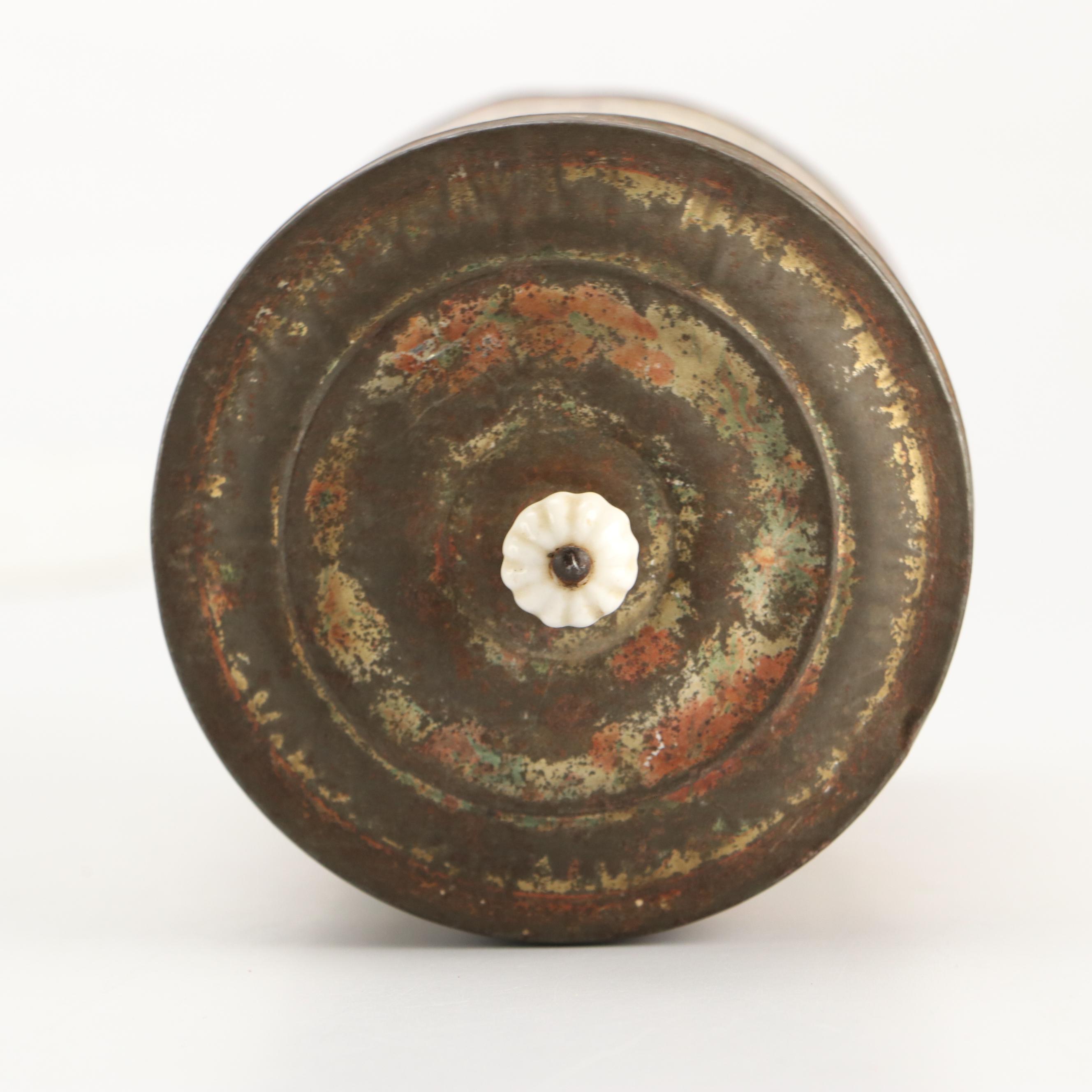 Bernard Heinrich Kroger's Teas Metal Canister, Late 19th Century