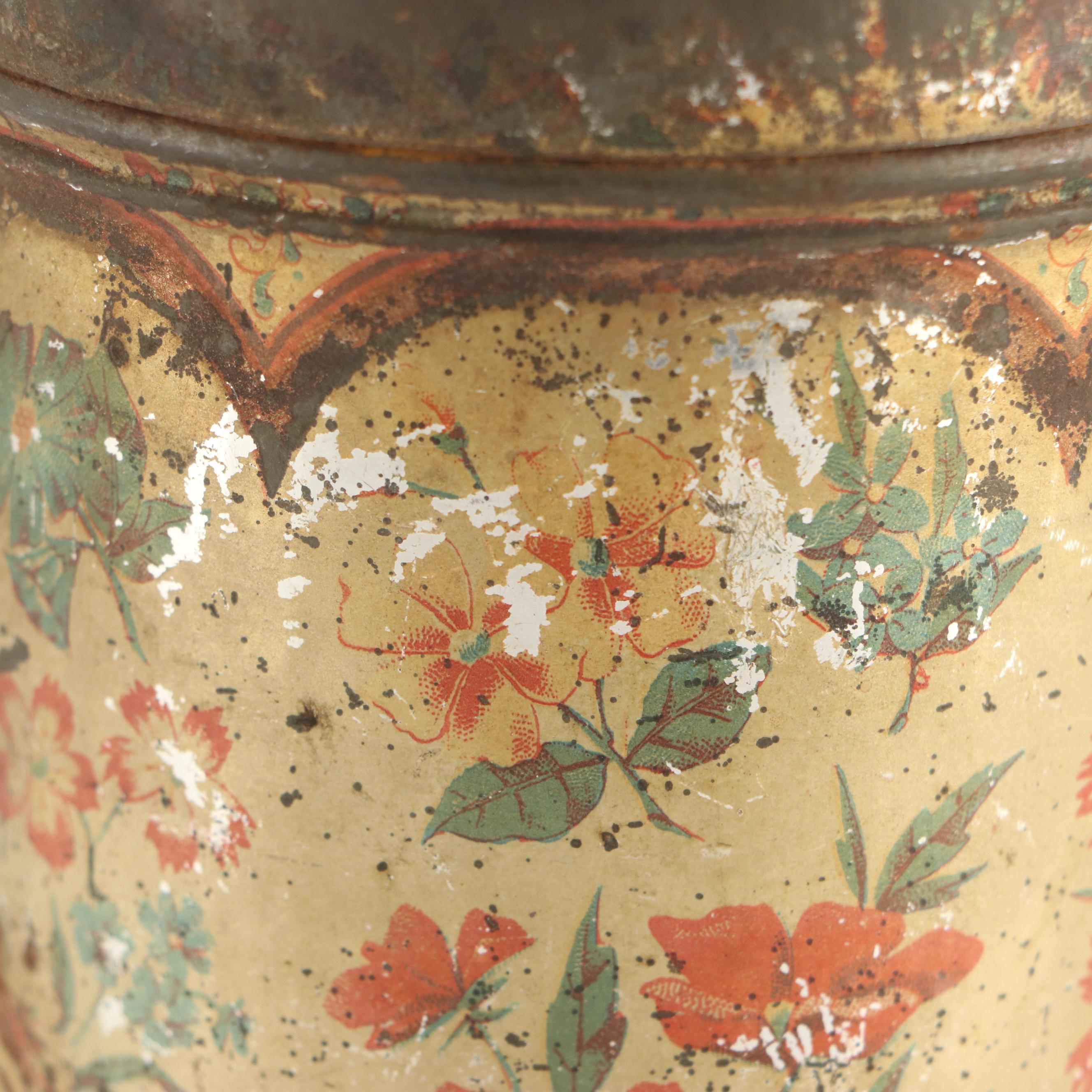 Bernard Heinrich Kroger's Teas Metal Canister, Late 19th Century