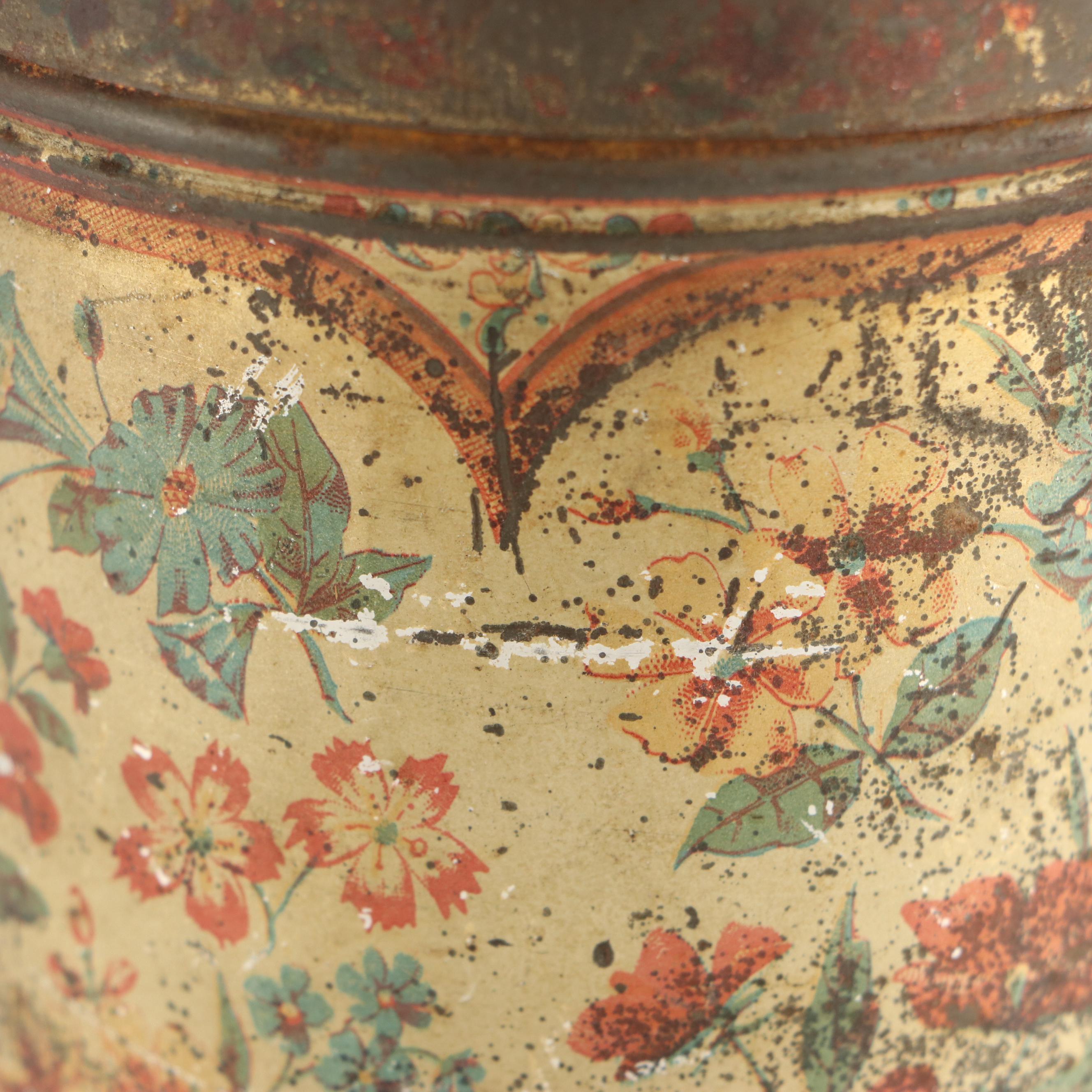 Bernard Heinrich Kroger's Teas Metal Canister, Late 19th Century