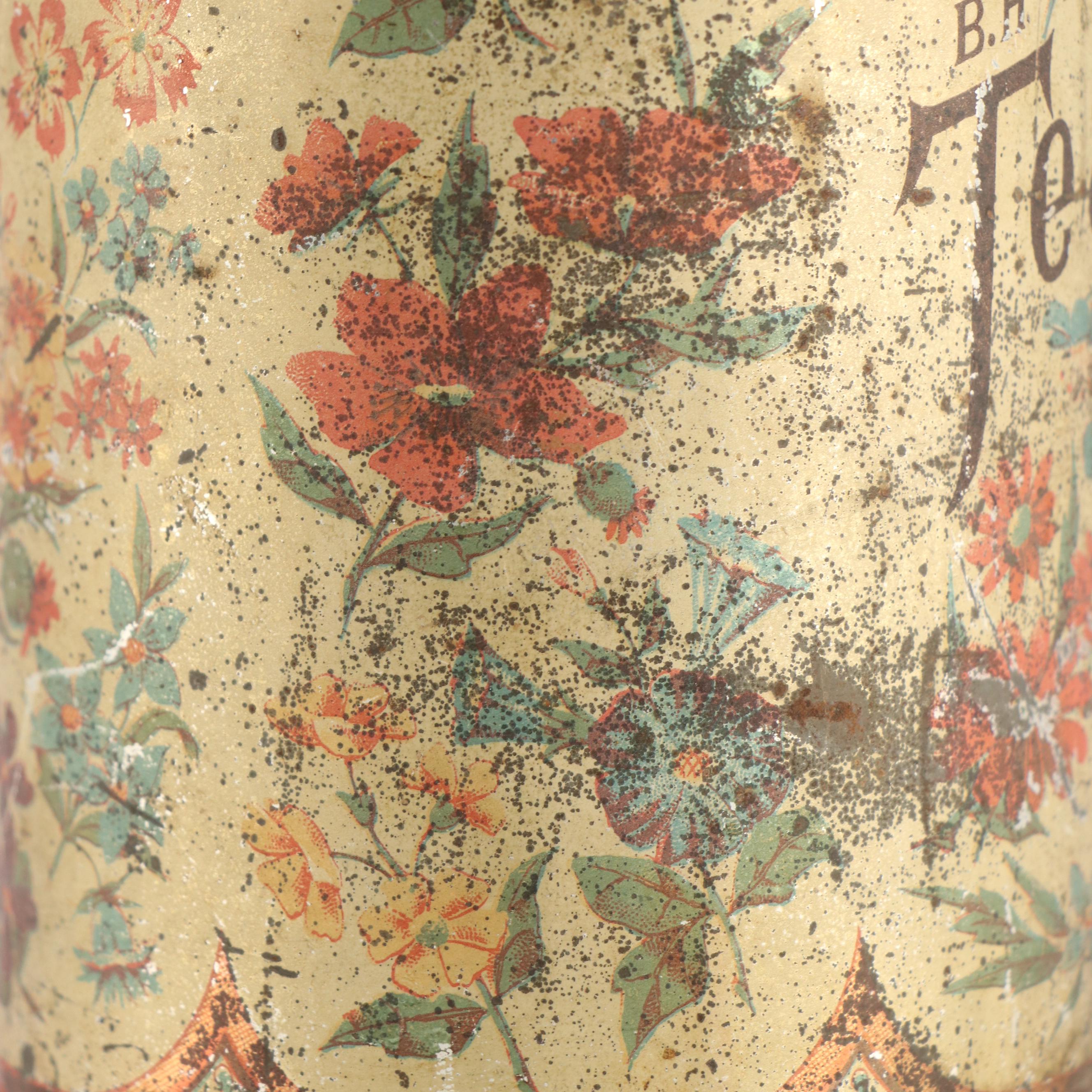 Bernard Heinrich Kroger's Teas Metal Canister, Late 19th Century