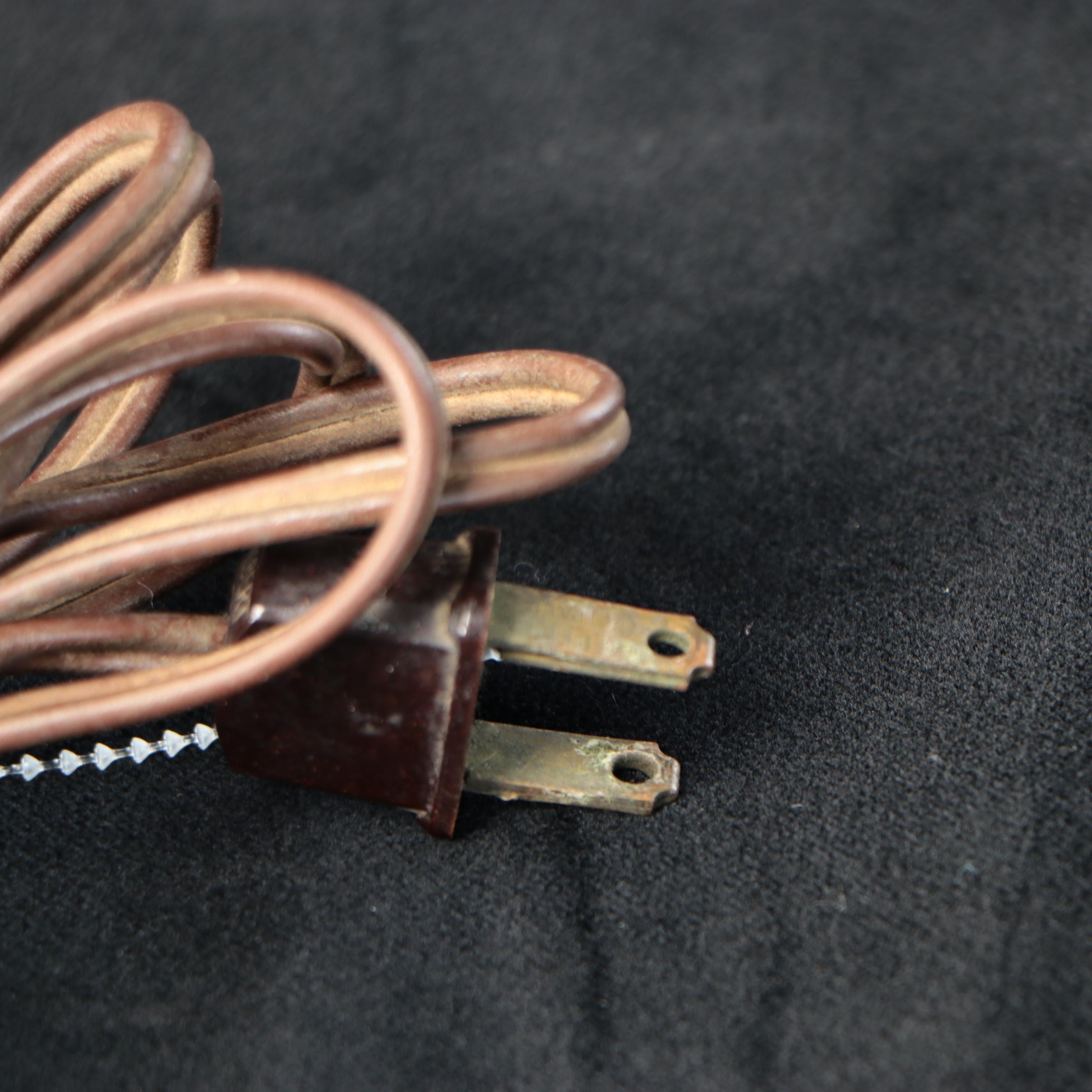 American Pressed Glass Oil Table & Hand Lamps with Vintage Mantel Luster Lamp