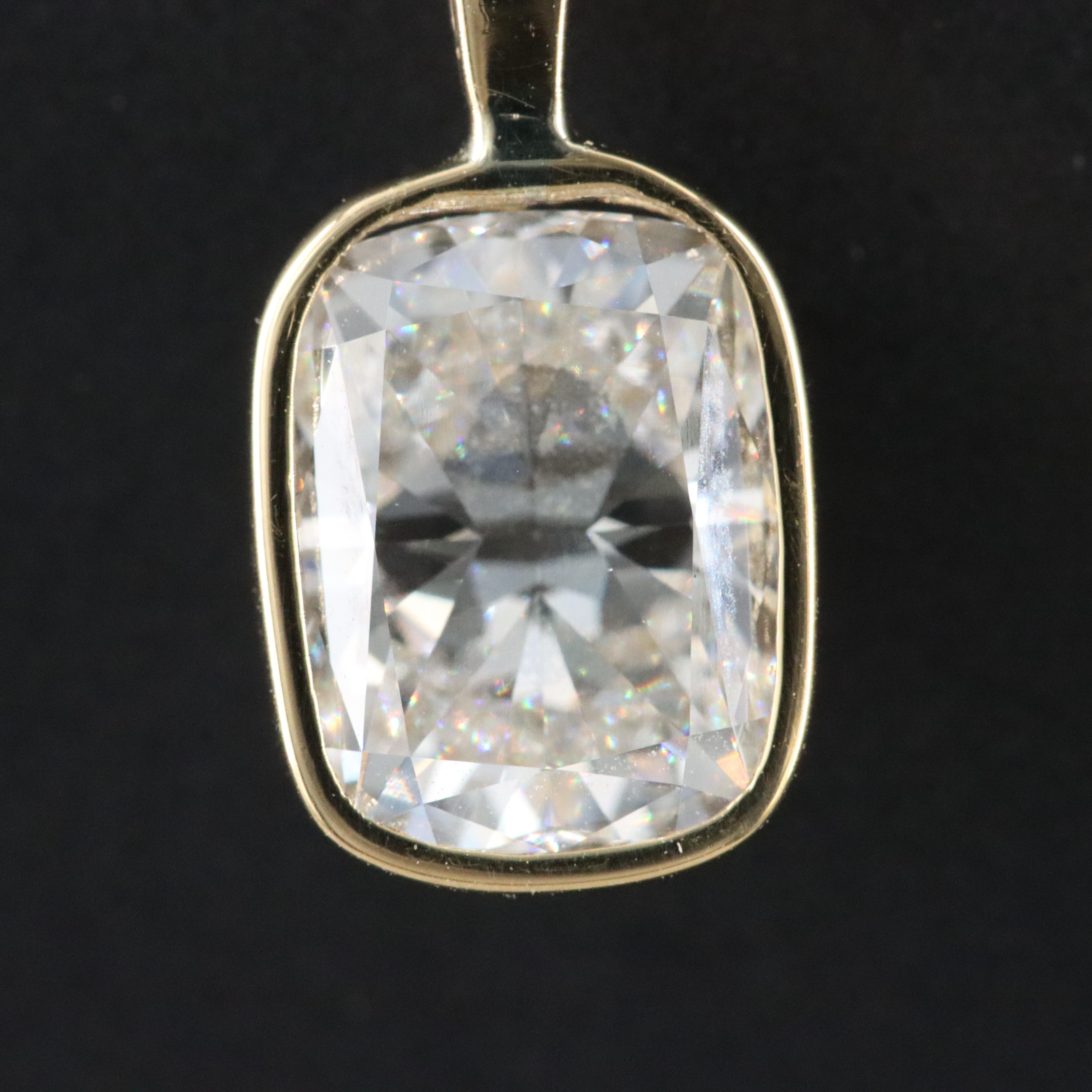 18K 2.08 CT Lab Grown Diamond Pendant with IGI Report