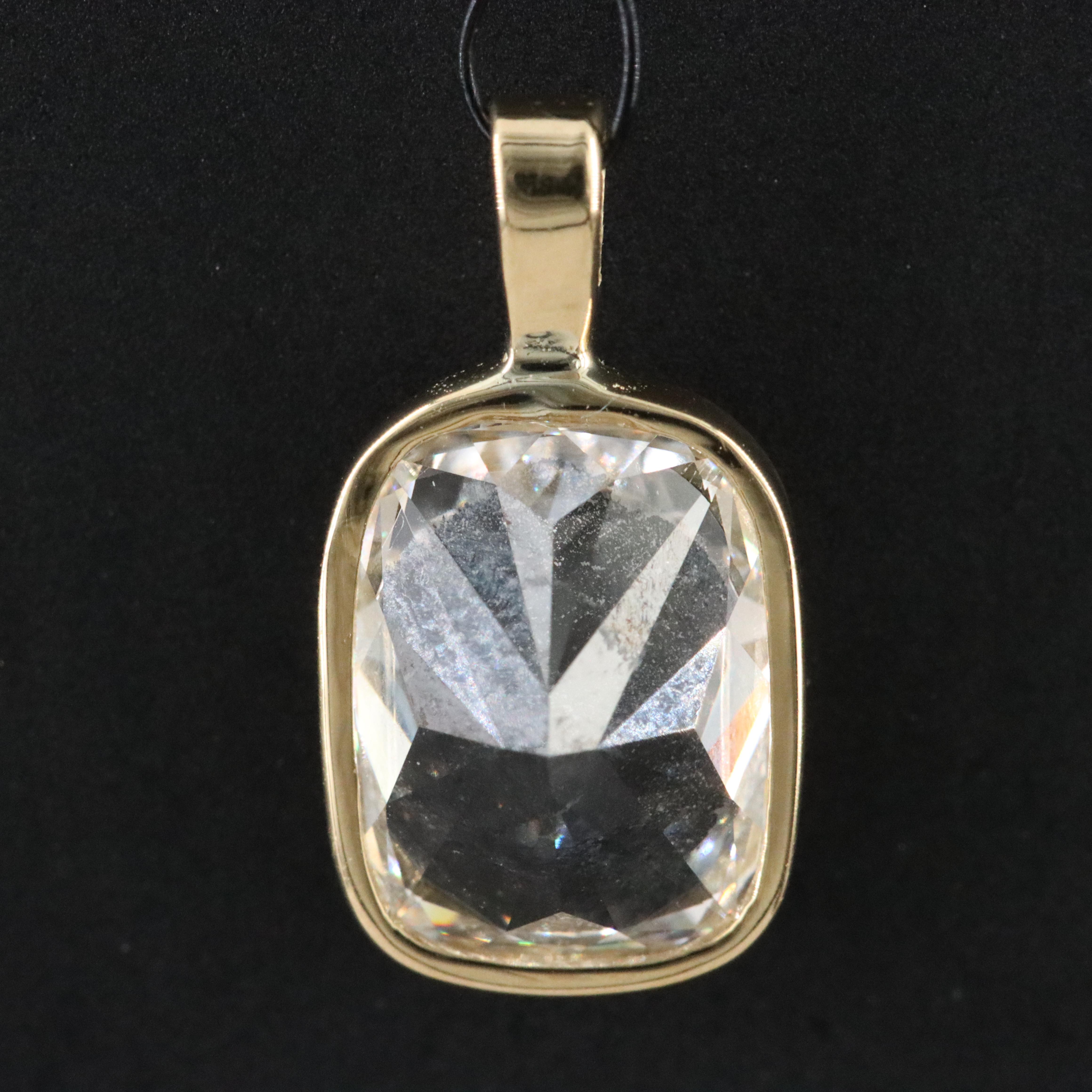 18K 2.08 CT Lab Grown Diamond Pendant with IGI Report