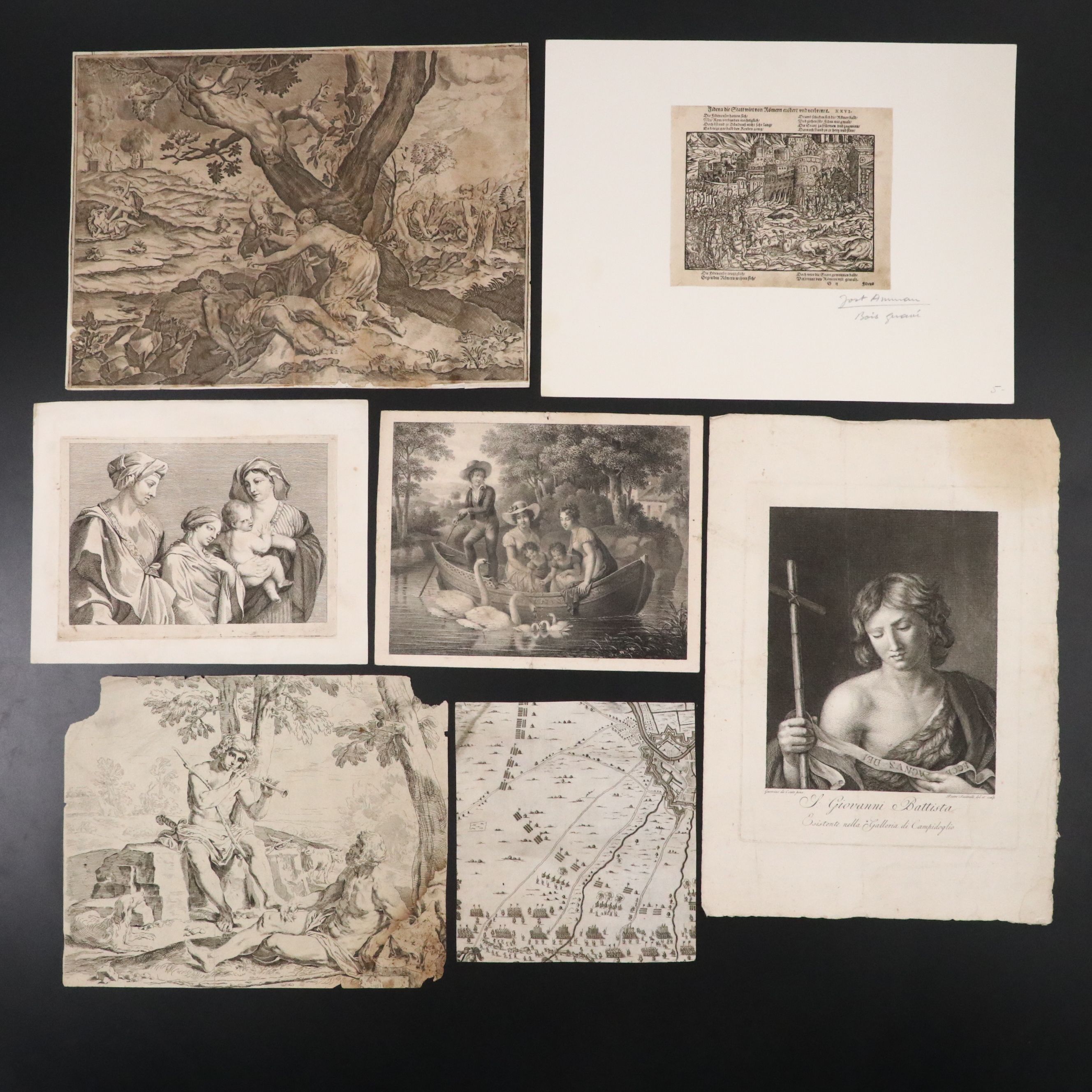 Group of Antique Etchings, 16th/17th/18th Century