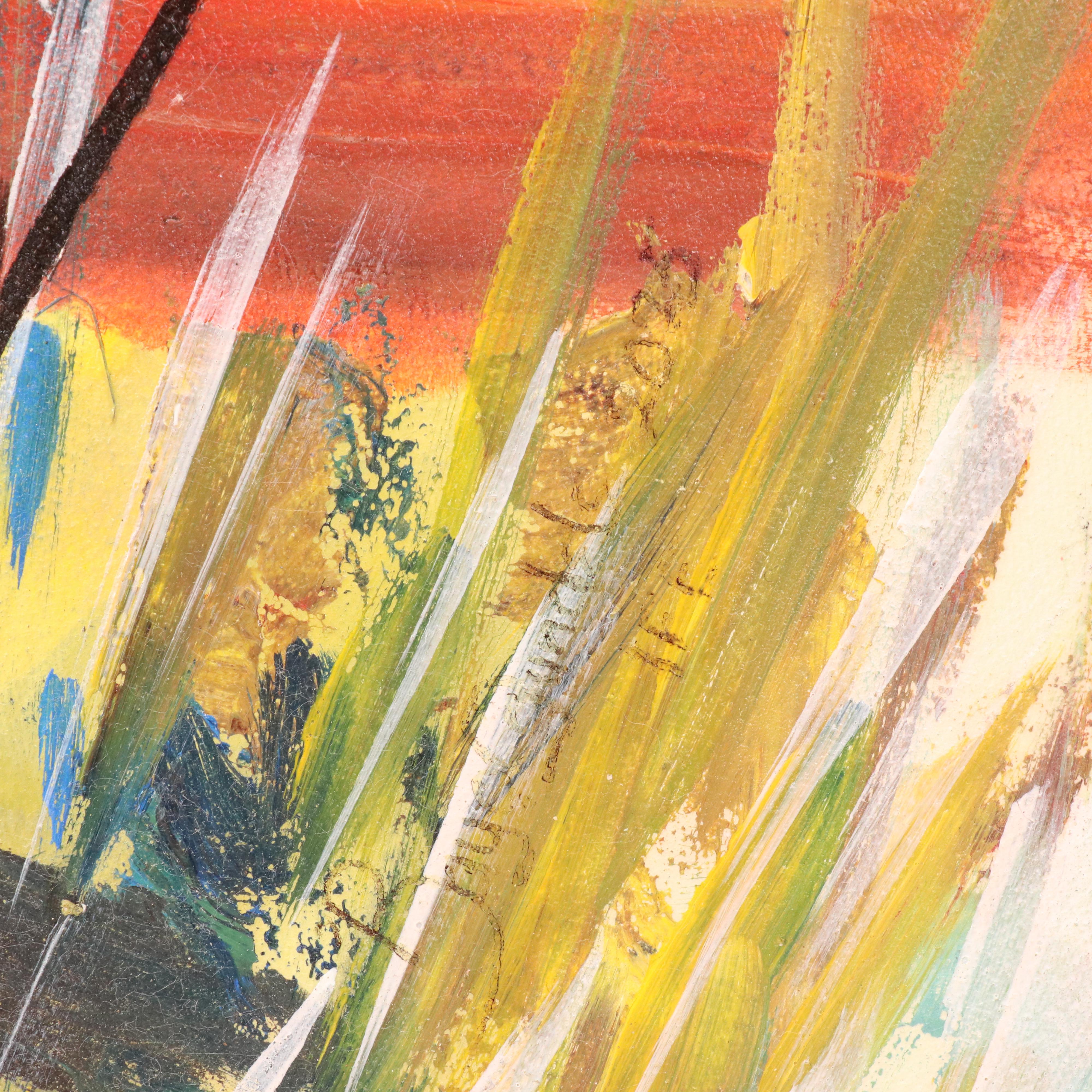 Bayo Ogundele Stylized Oil Painting "Modern City," 2025