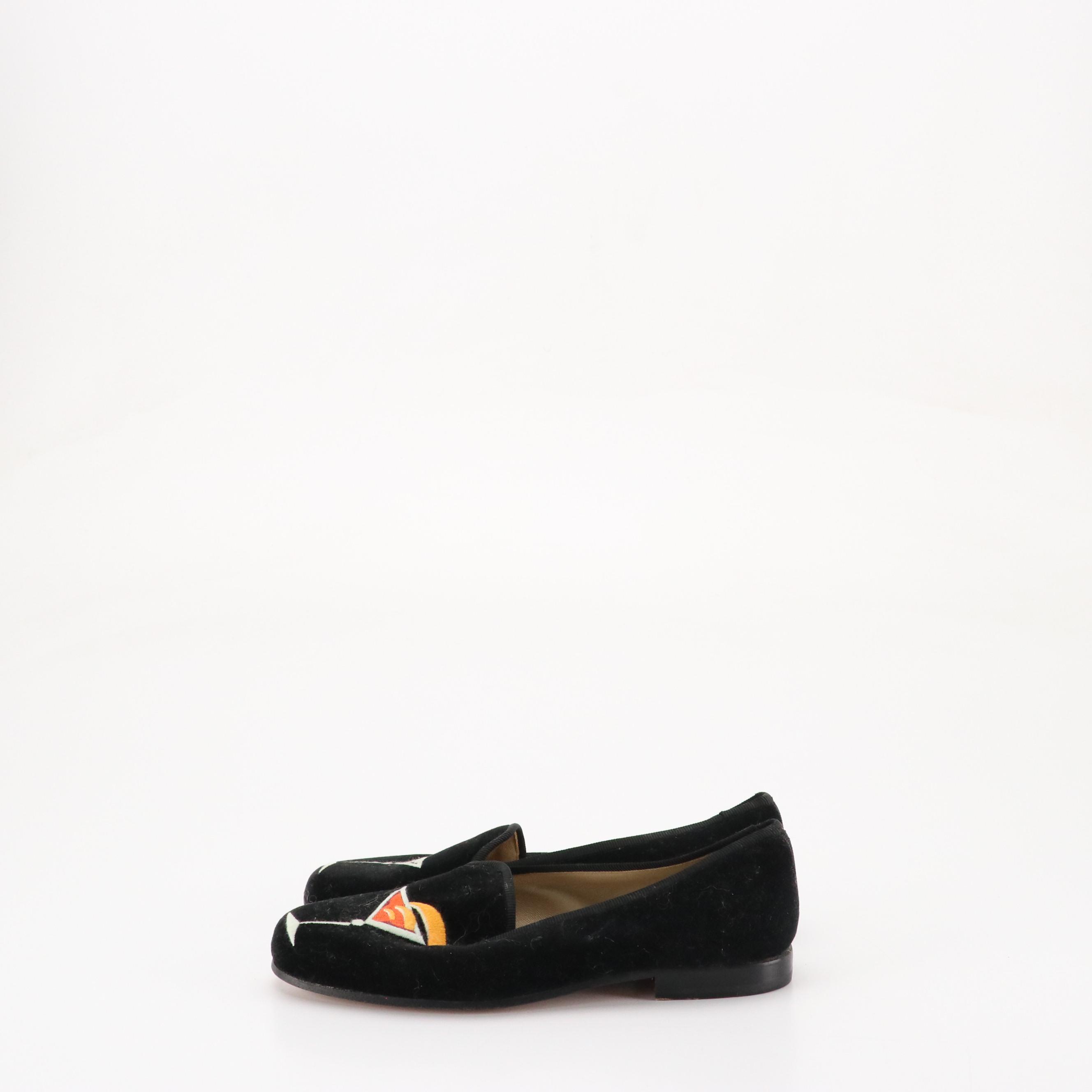 Stubbs & Wootton of Palm Beach Martini Velvet Slipper Loafers and More Pumps