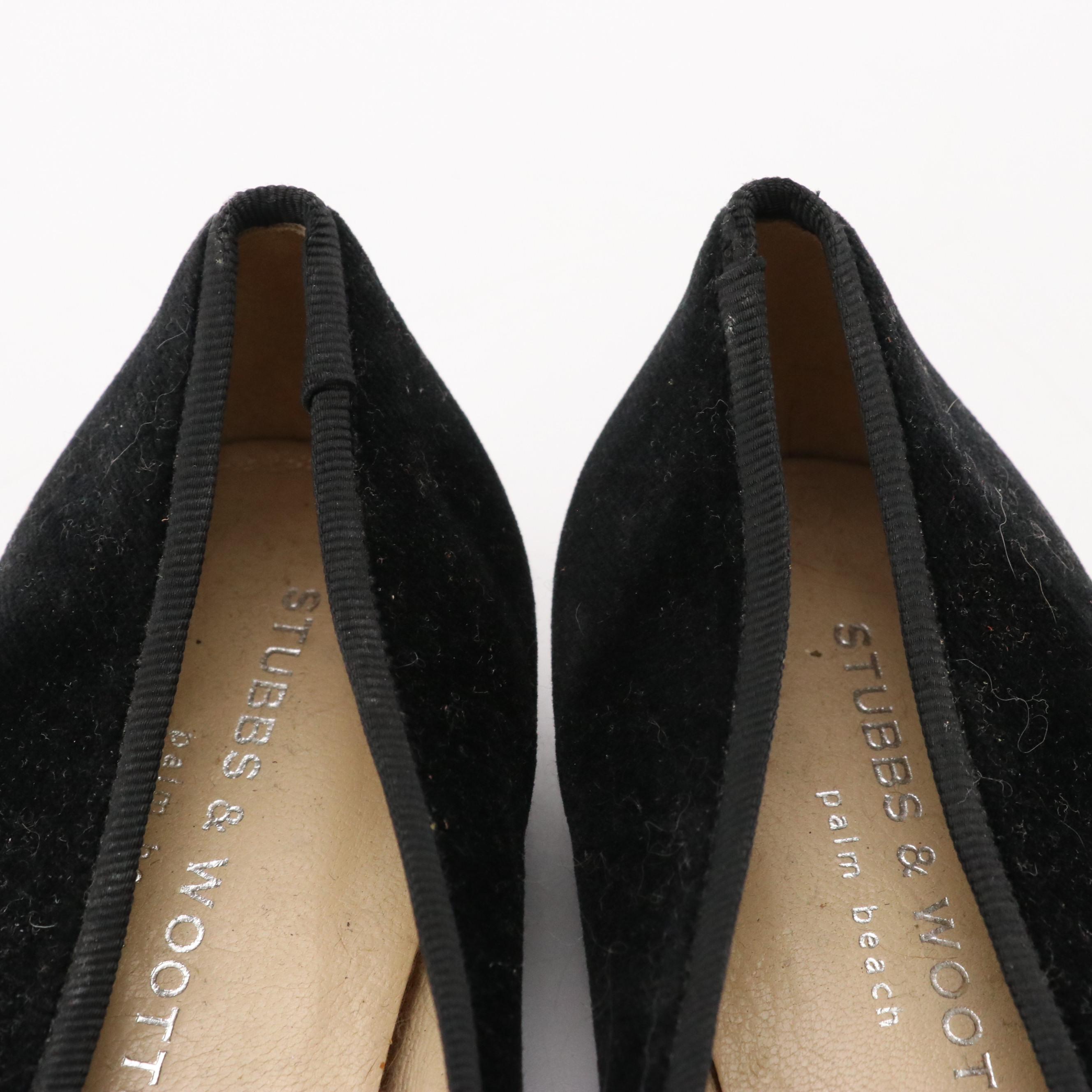 Stubbs & Wootton of Palm Beach Martini Velvet Slipper Loafers and More Pumps