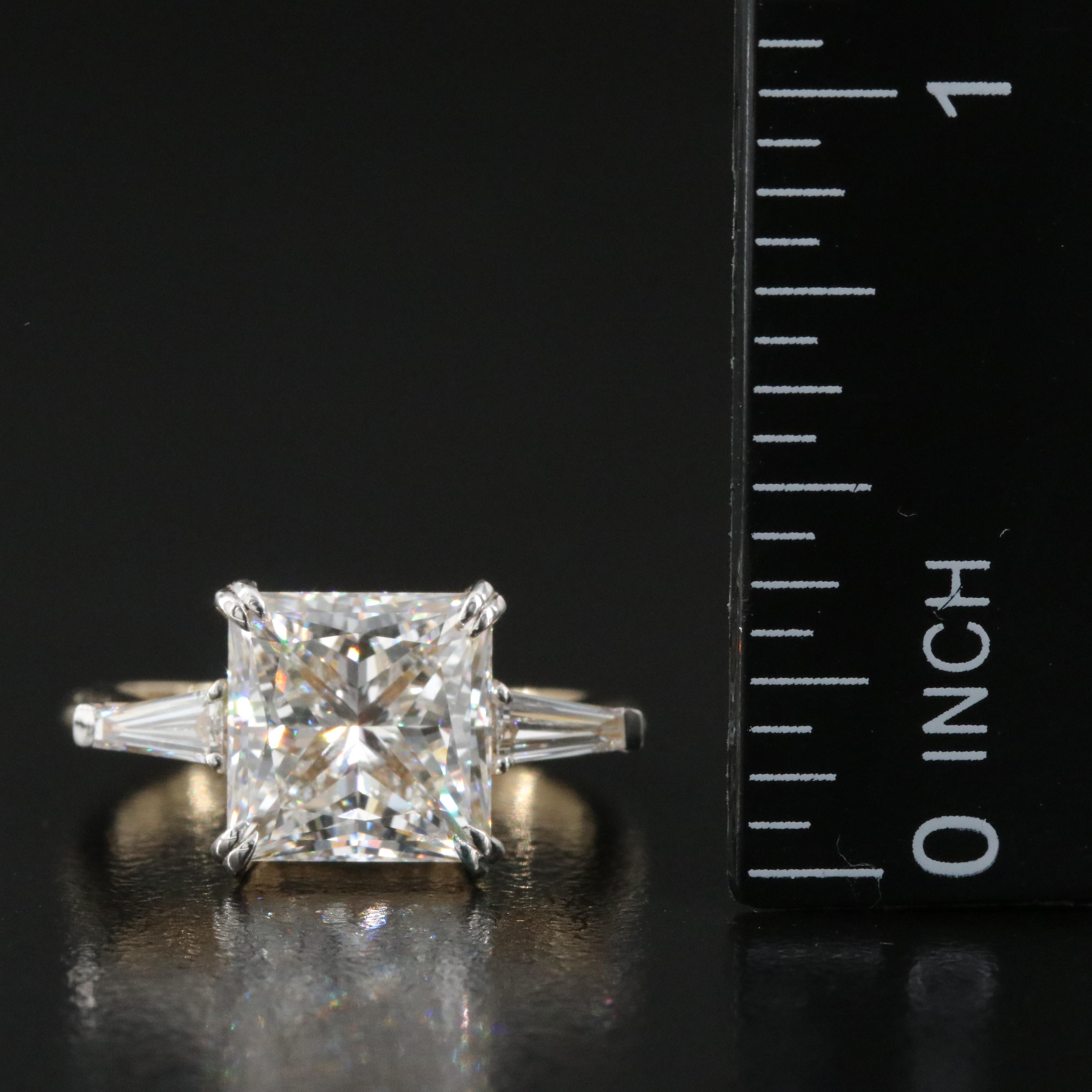 14K 4.27 CTW Lab Grown Diamond Ring with IGI Report