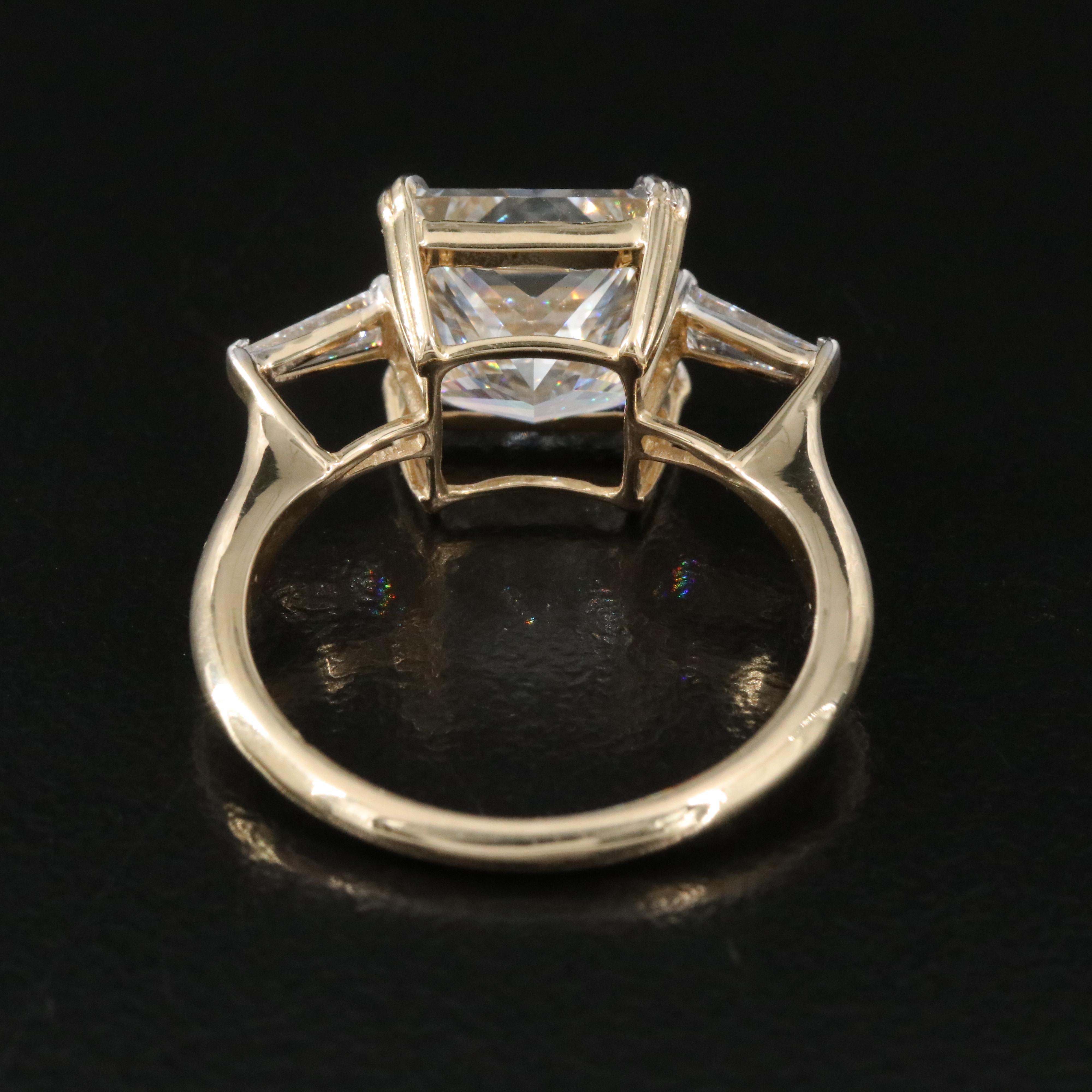 14K 4.27 CTW Lab Grown Diamond Ring with IGI Report