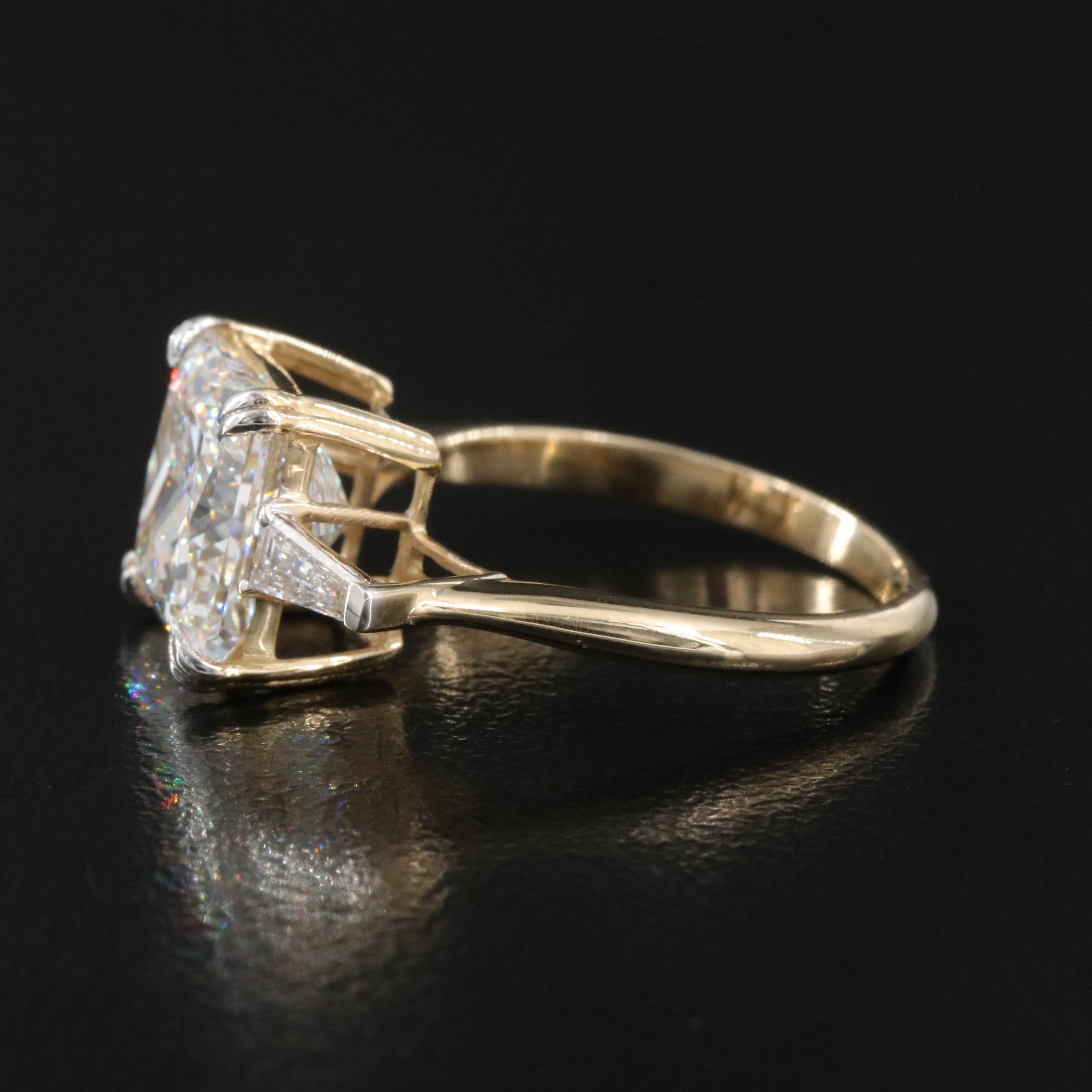 14K 4.27 CTW Lab Grown Diamond Ring with IGI Report