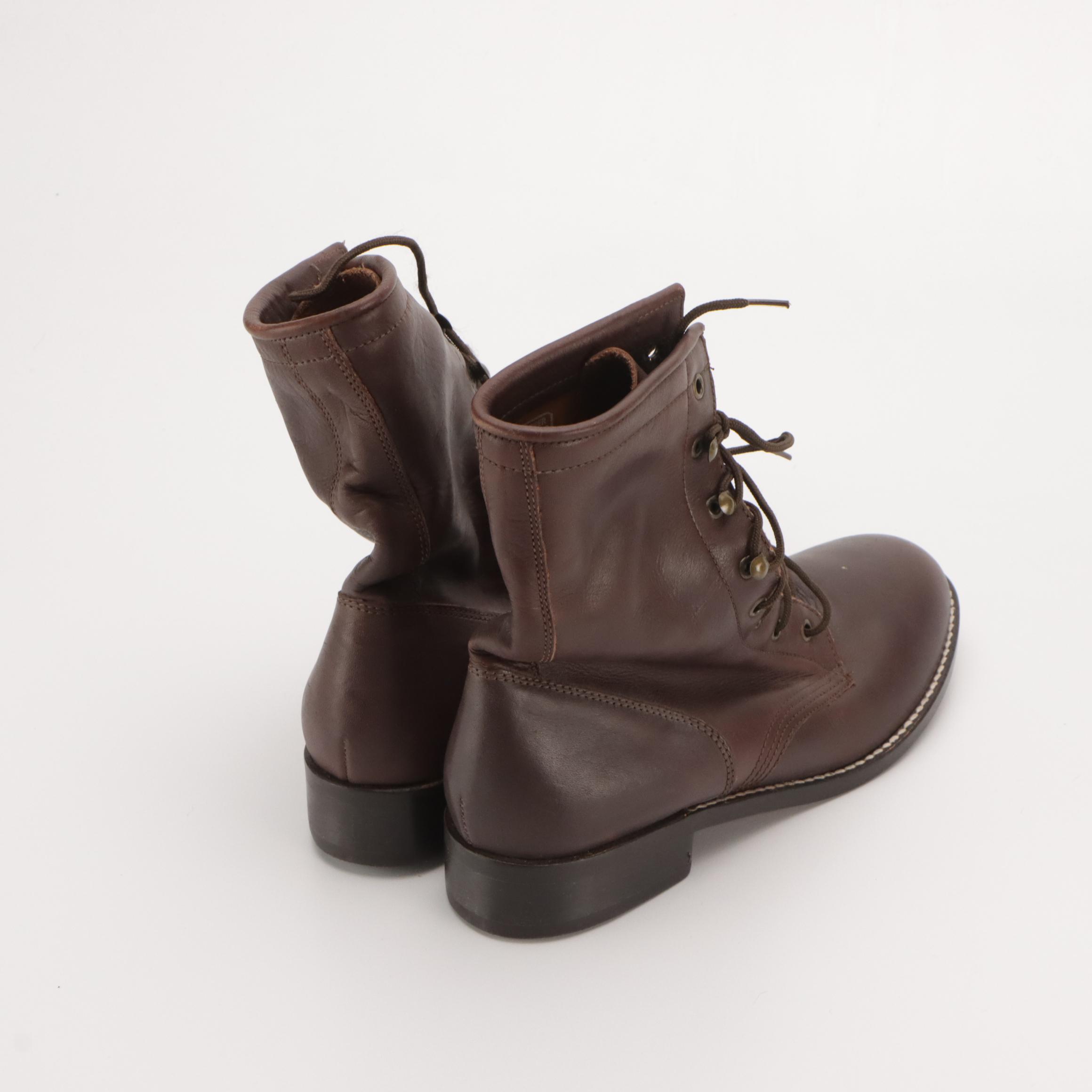 Acme Leather Lace-Up Boots, Isotoner Faux Fur Outdoor Slippers & Other Loafers