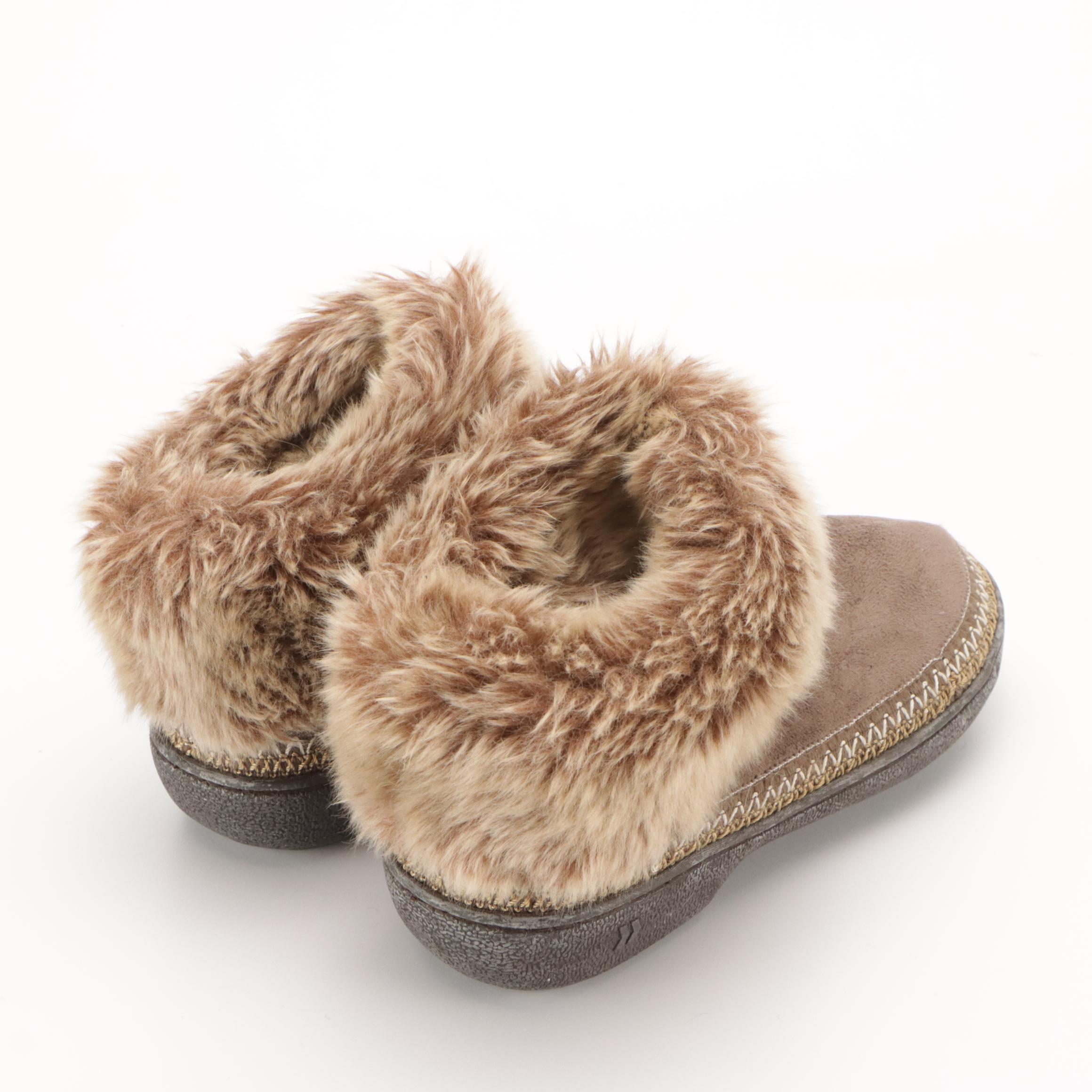 Acme Leather Lace-Up Boots, Isotoner Faux Fur Outdoor Slippers & Other Loafers