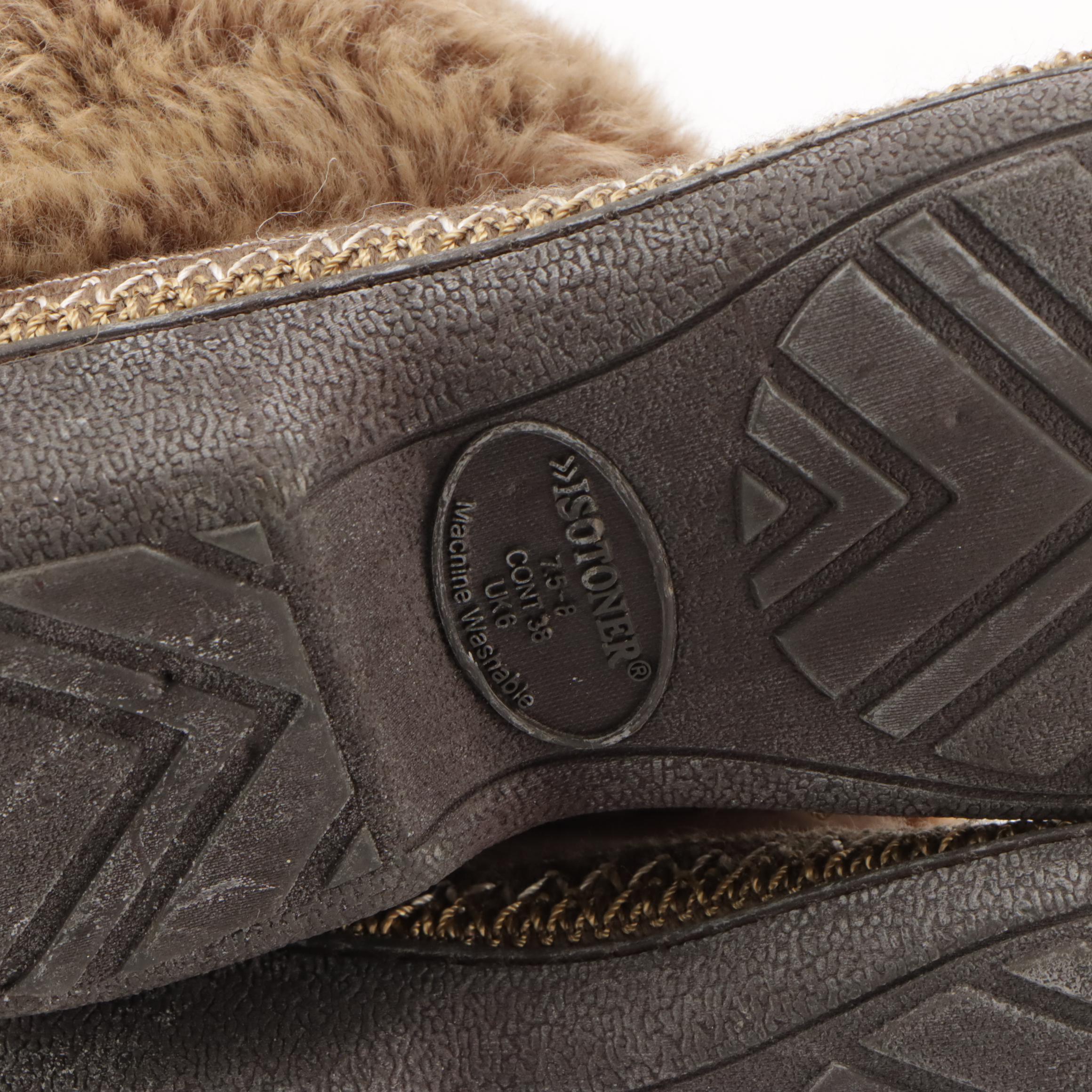 Acme Leather Lace-Up Boots, Isotoner Faux Fur Outdoor Slippers & Other Loafers