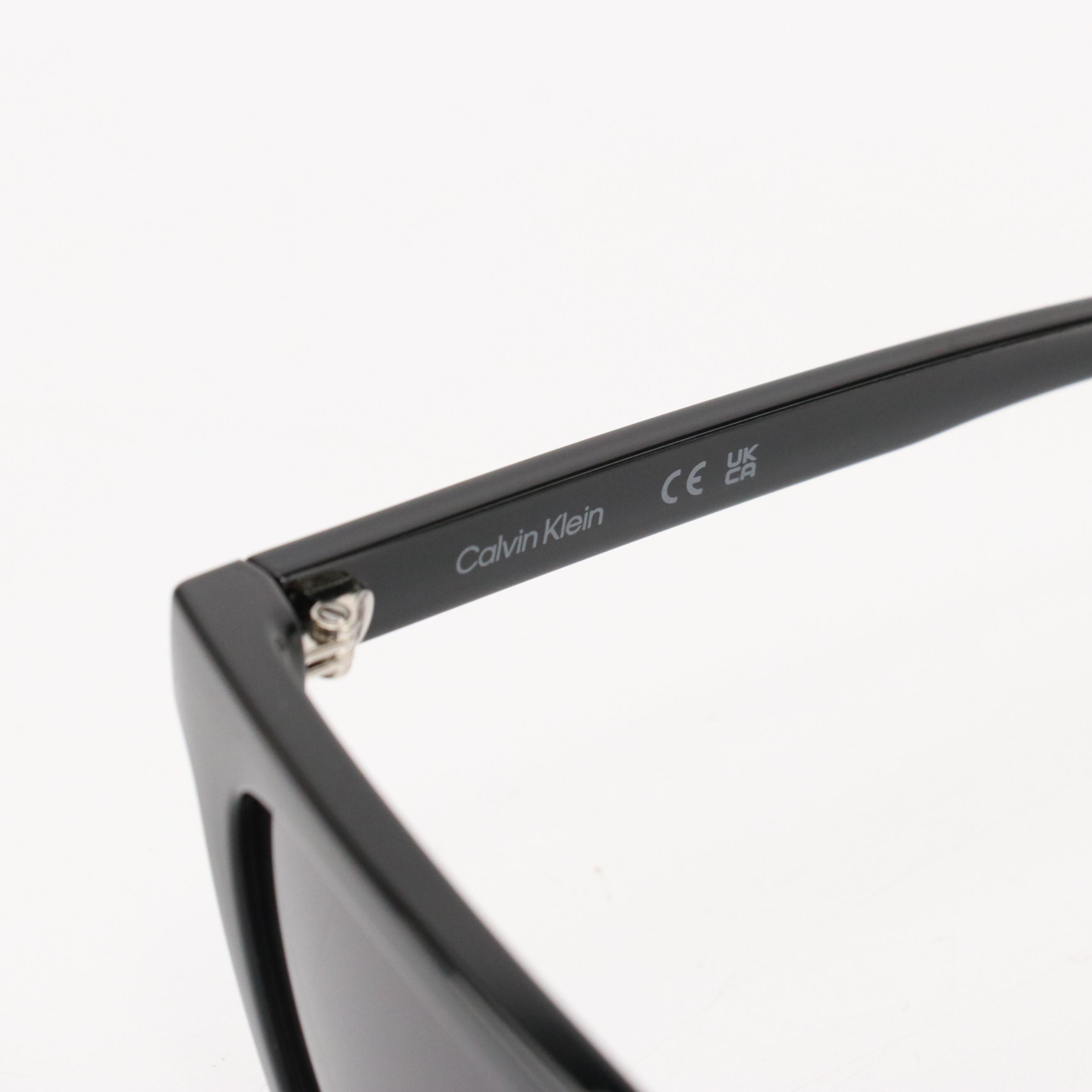 Calvin Klein CK23535S Black Square Framed Sunglasses with Case