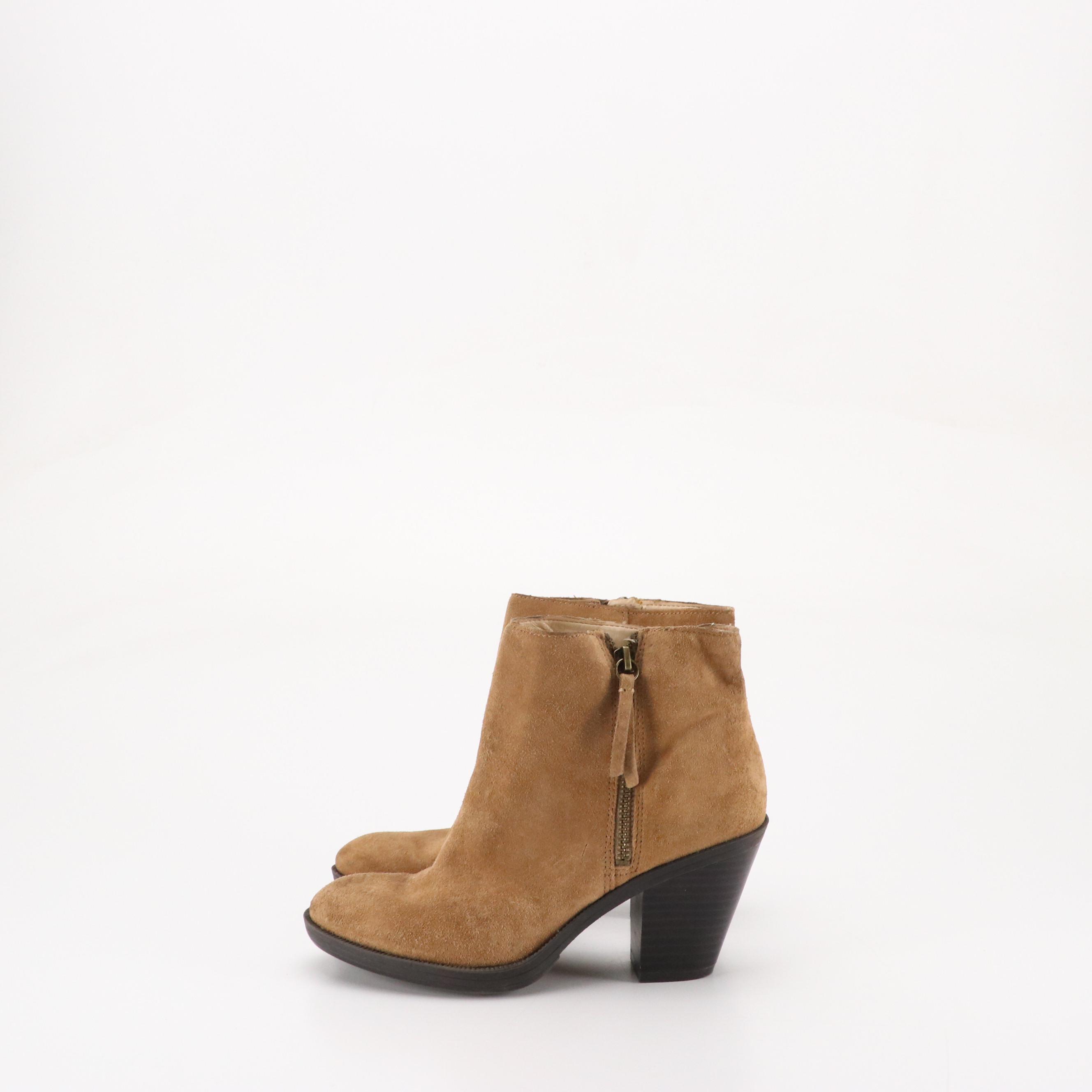 Enzo Angiolini Suede Ankle Boots and Cole Haan Leather Ankle Boots