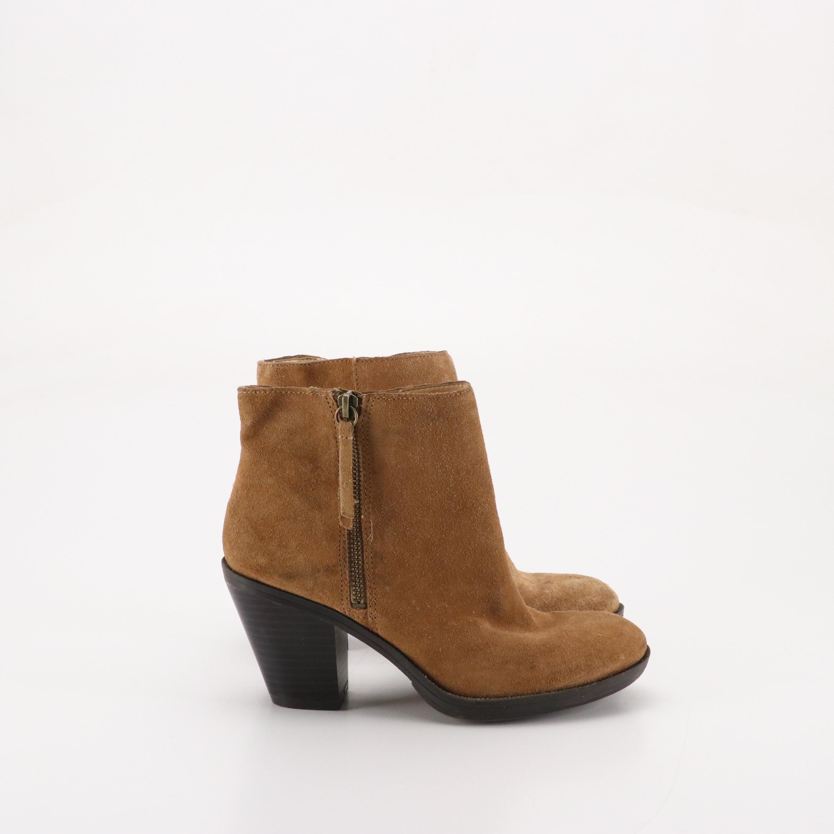 Enzo Angiolini Suede Ankle Boots and Cole Haan Leather Ankle Boots